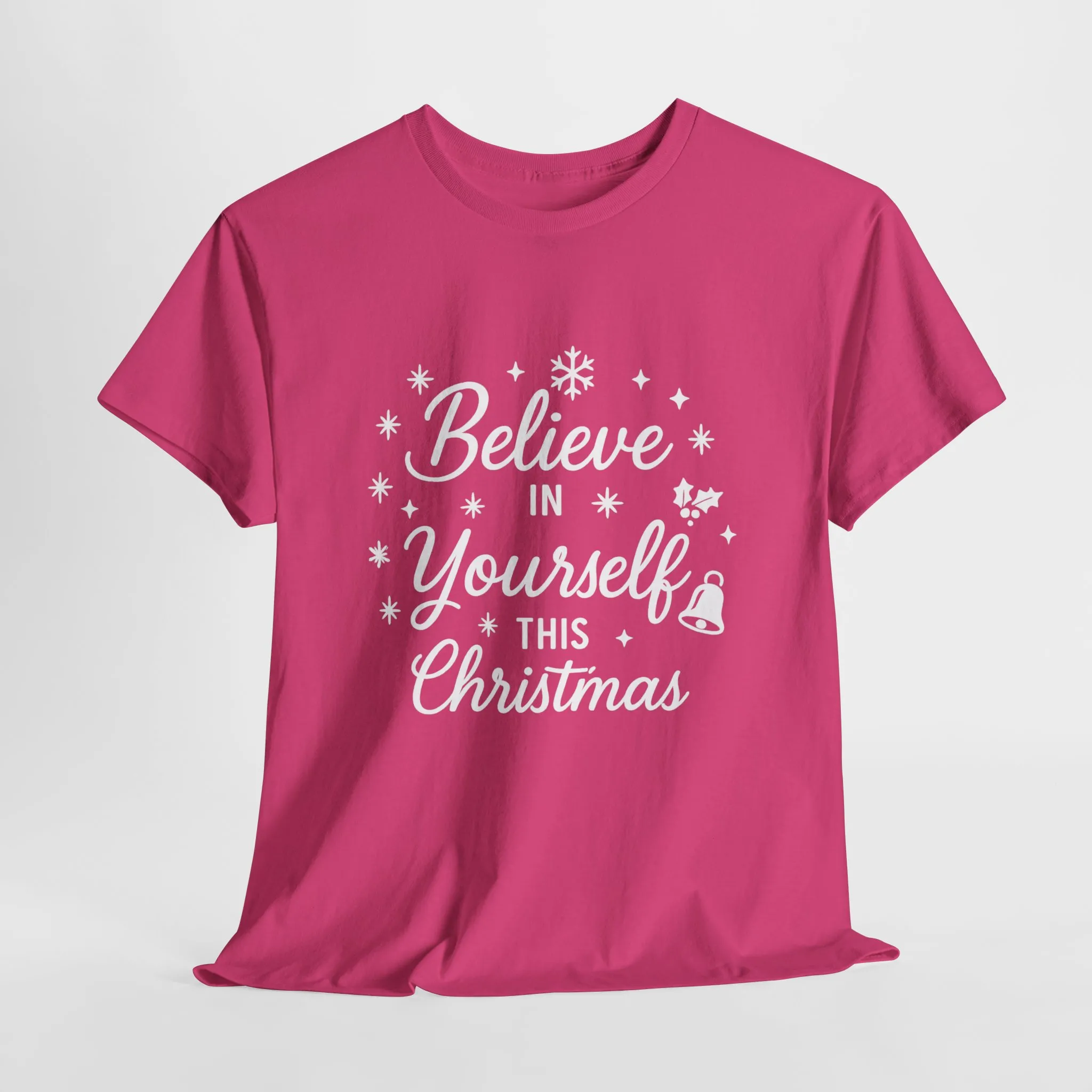 Women's Believe in the Magic Christmas Shirt, Santa Hat Holiday Tee for Women - Image 19