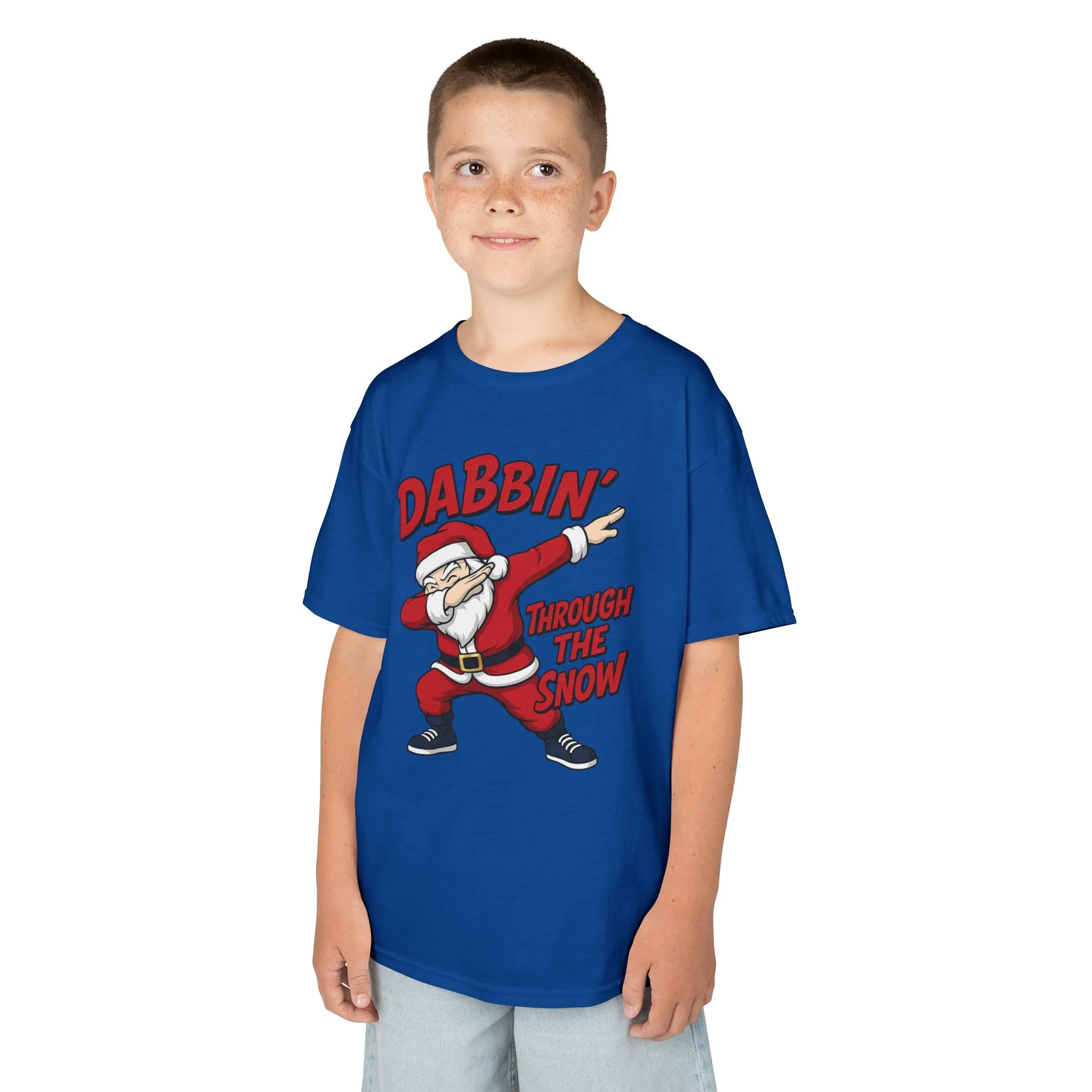 Dabbin Santa Youth Christmas T-Shirt, Funny Holiday Tee for Boys - Image 17