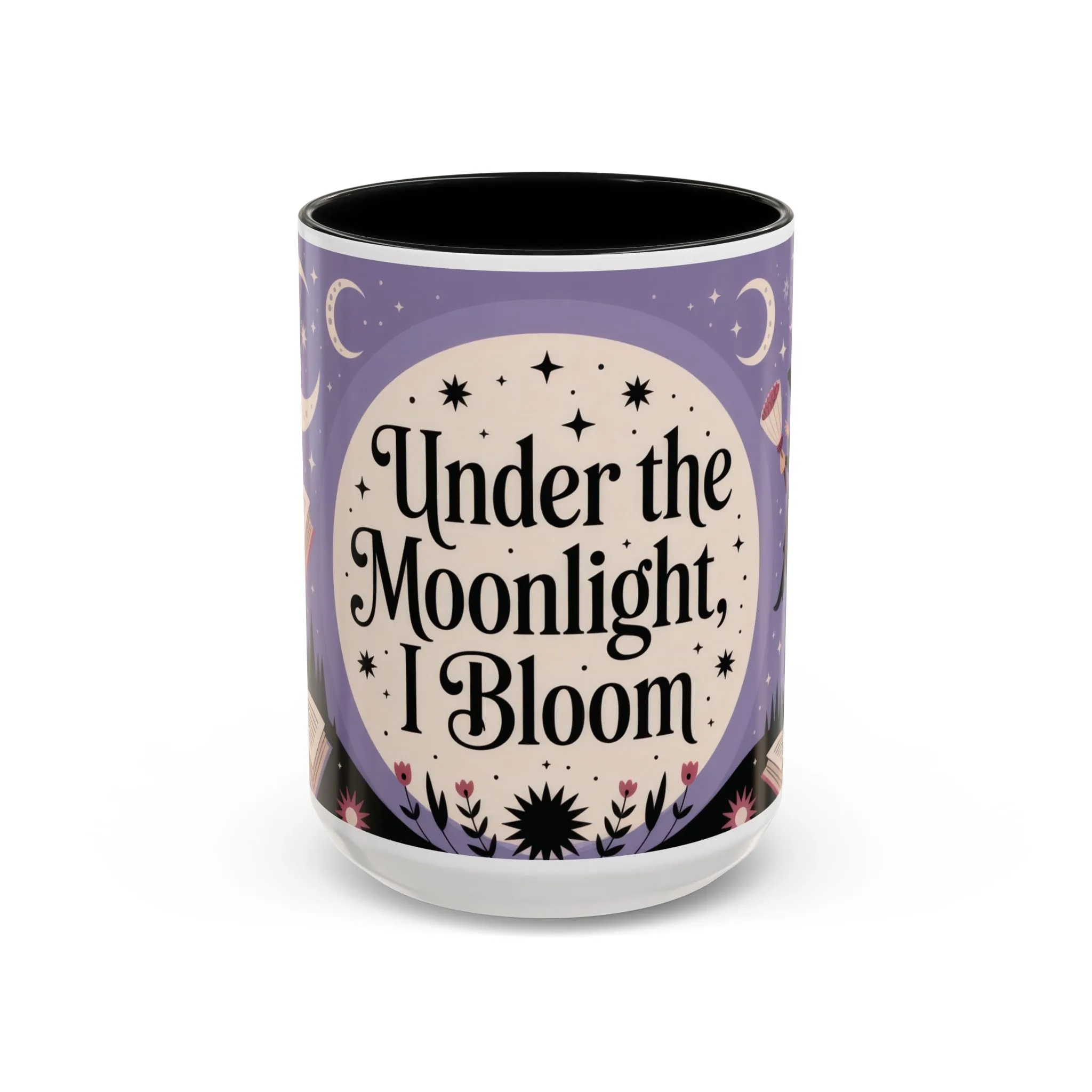Under the Moonlight I Bloom Mug, Witchy Moon Magic Coffee Cup, Feminine Mystic Gift for Spiritual, Self Growth Lovers, Coffee Mug (11, 15oz) - Image 6