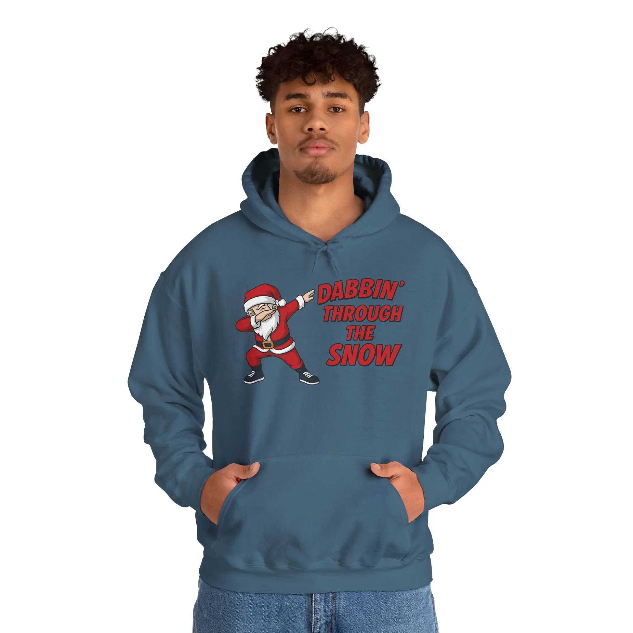 Dabbin Santa Men's Christmas Hoodie, Funny Holiday Sweatshirt - Image 23