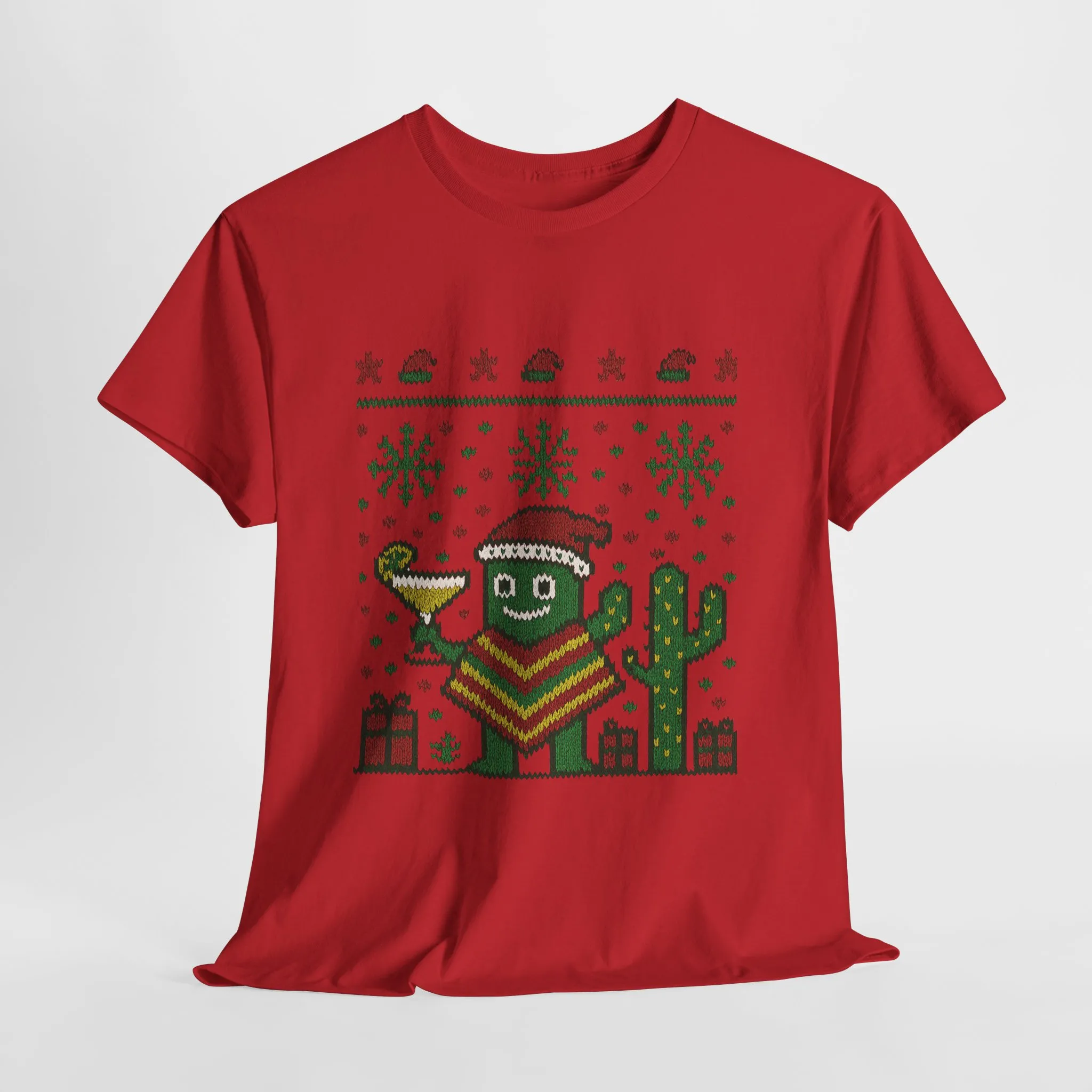 Festive Cactus Christmas Shirt, Funny Holiday Santa Hat Tee for Women, Women's Funny Xmas Shirt - Image 25