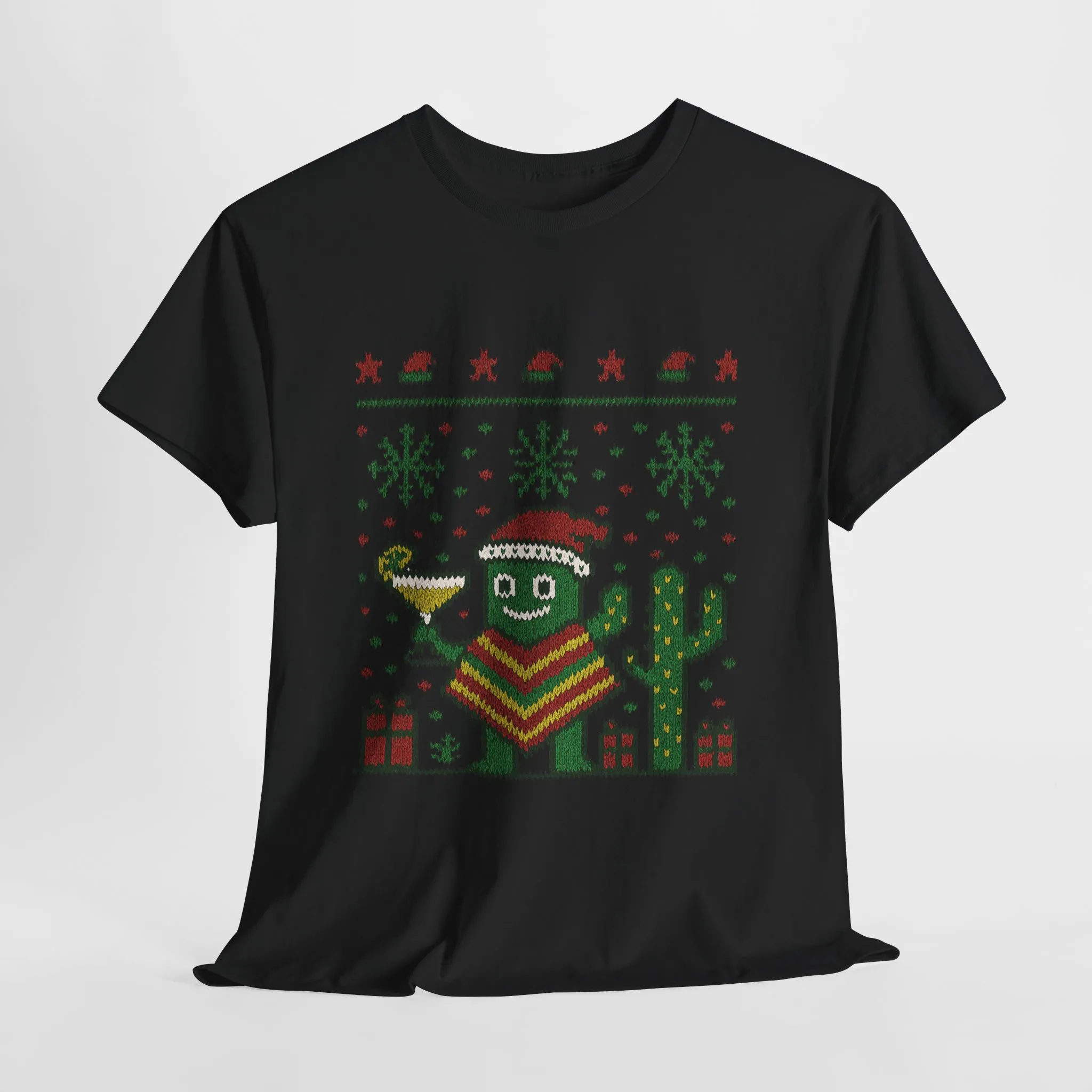 Festive Cactus Christmas Shirt, Funny Holiday Santa Hat Tee for Women, Women's Funny Xmas Shirt - Image 7