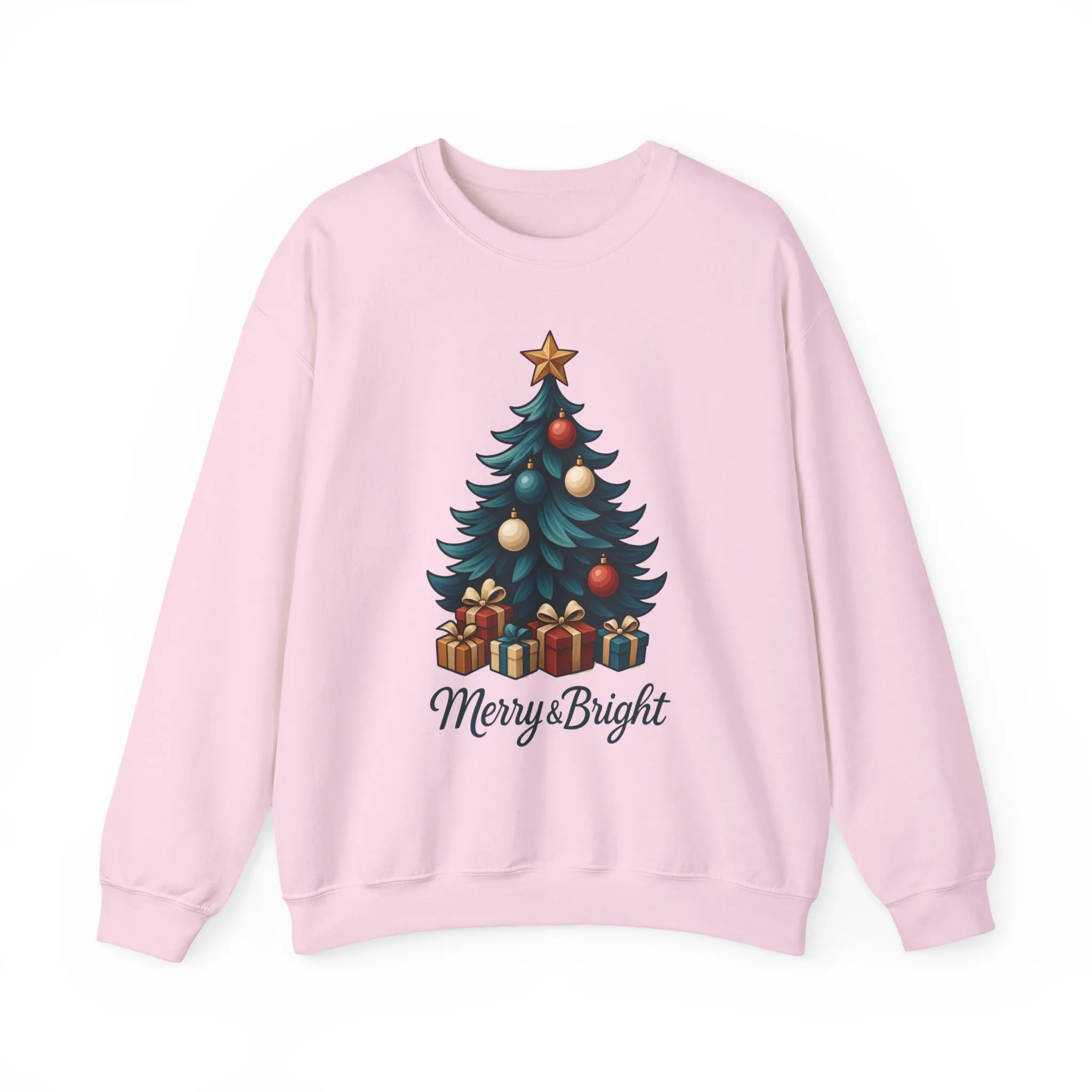 Merry & Bright Christmas Sweatshirt, Cozy Holiday Pullover - Image 22