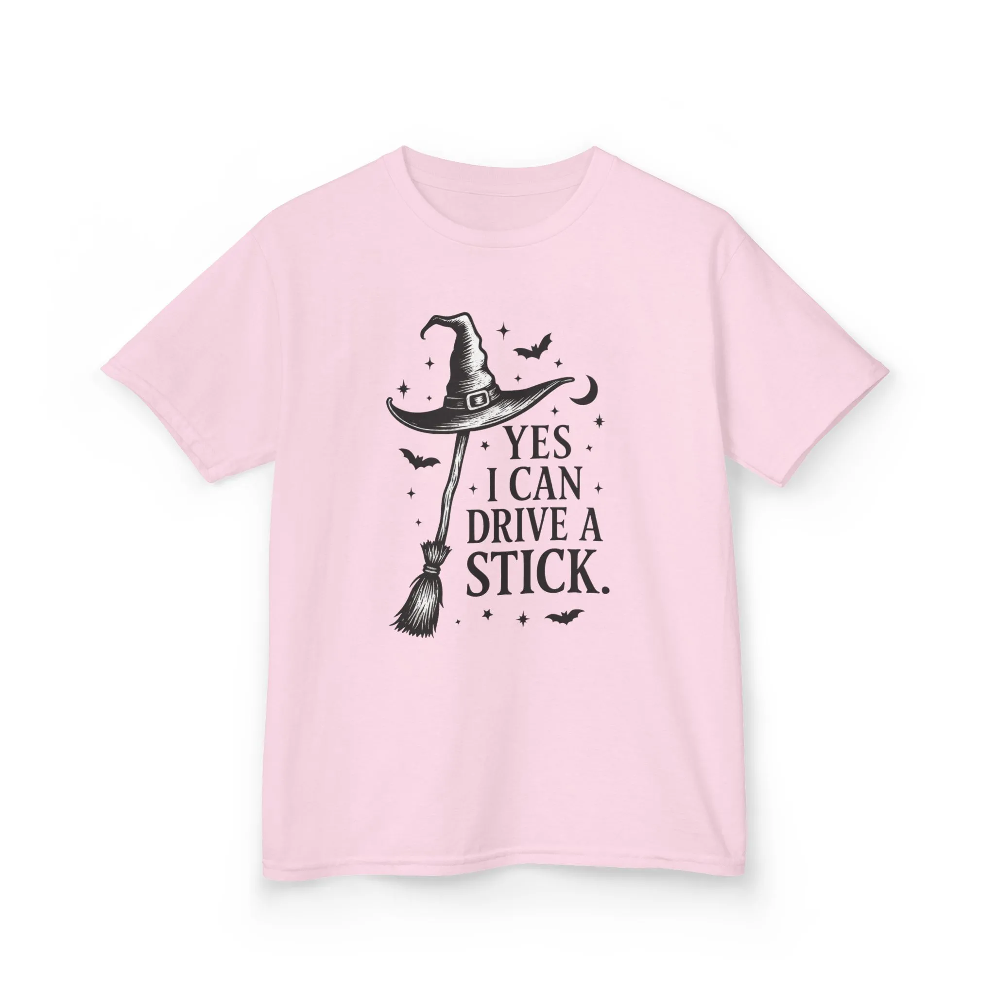 Yes I Can Drive a Stick Girls Witch T-Shirt, Cute Halloween Shirt for Kids, Girls Halloween Tee - Image 15