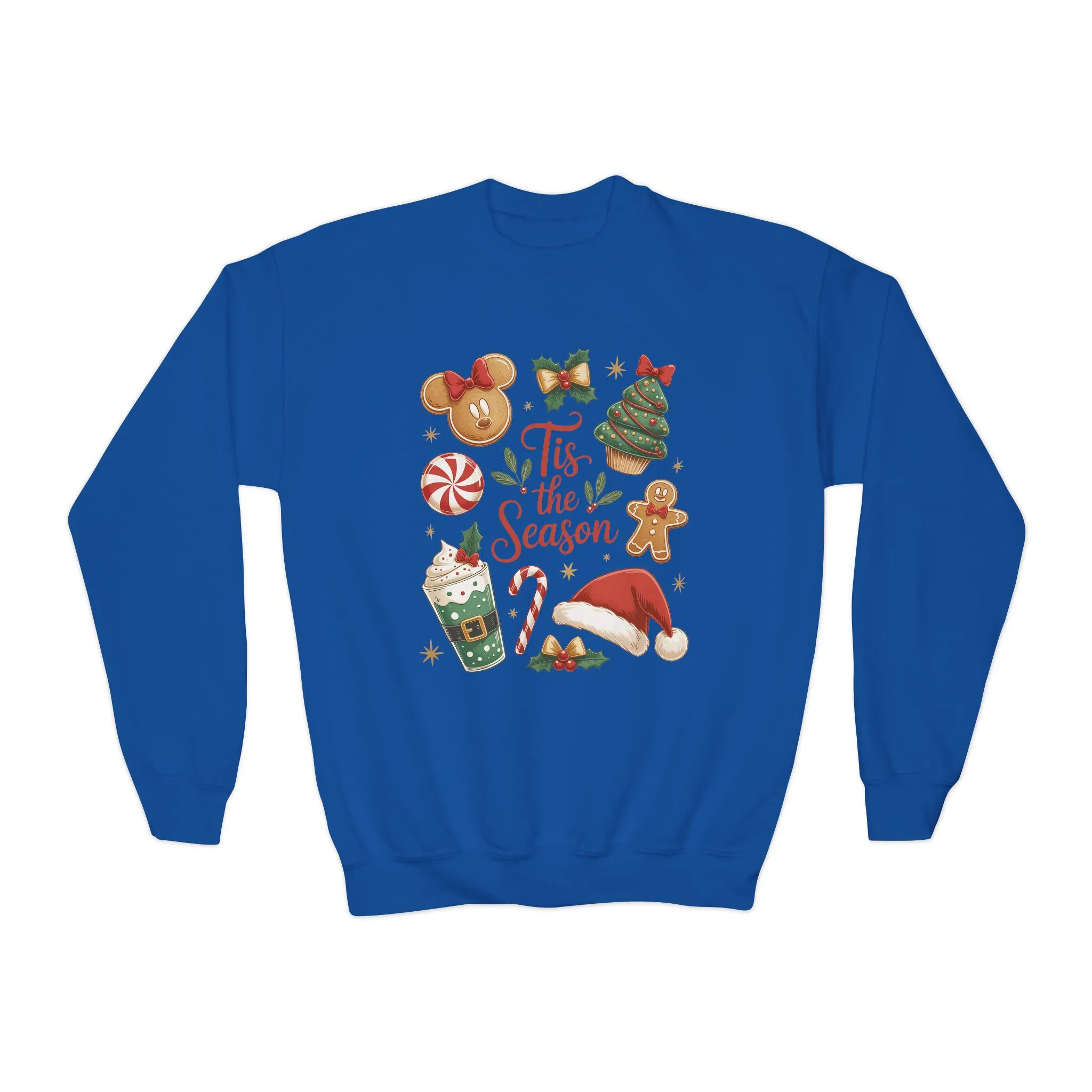 Tis the Season Christmas Sweatshirt for Girls, Cozy Holiday Cookie Jumper, Youth Crewneck Sweatshirt - Image 11