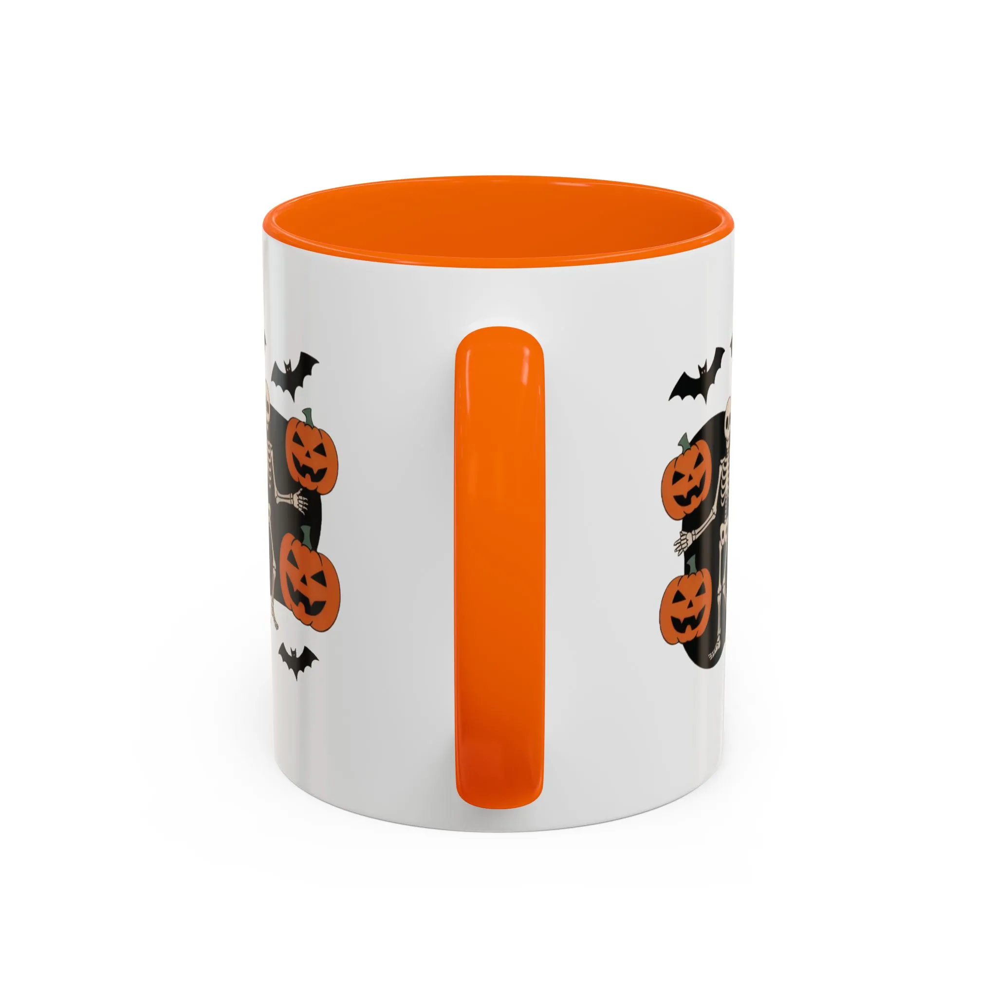 Dancing Skeletons Halloween Mug, Funny Spooky Pumpkin Coffee Cup, Cute Skeleton Dance Mug, Festive Fall Gift, Accent Coffee Mug (11, 15oz) - Image 5
