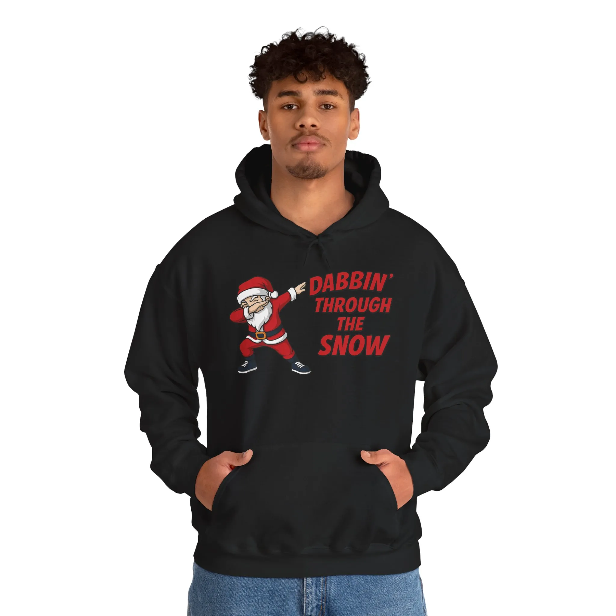 Dabbin Santa Men's Christmas Hoodie, Funny Holiday Sweatshirt - Image 11