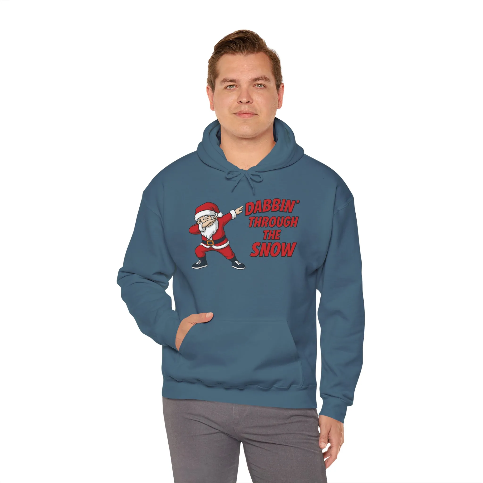 Dabbin Santa Men's Christmas Hoodie, Funny Holiday Sweatshirt - Image 24
