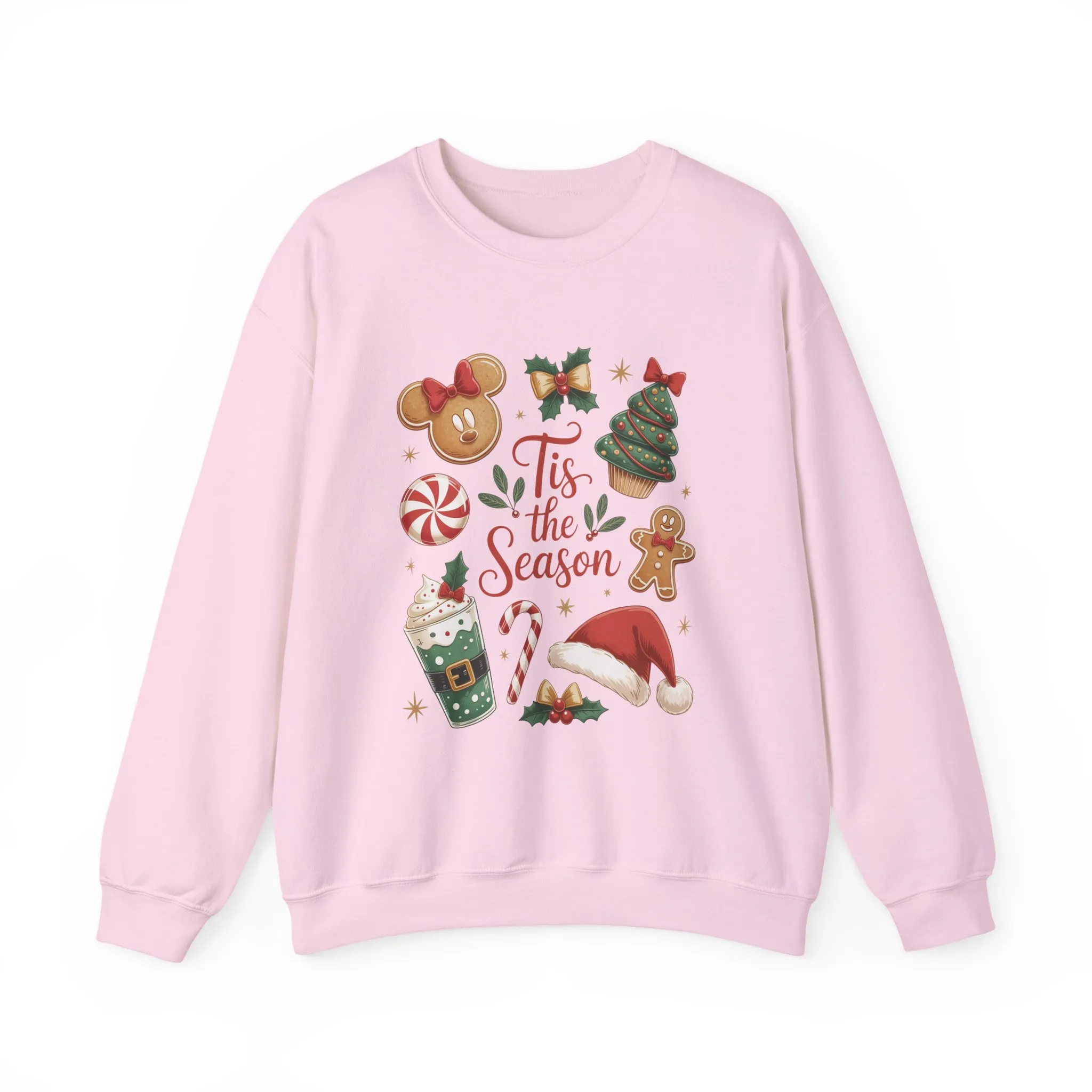 Women's Tis the Season Christmas Sweatshirt, Cozy Cookie - Cocoa Holiday Jumper, Women's Crewneck Sweatshirt - Image 22