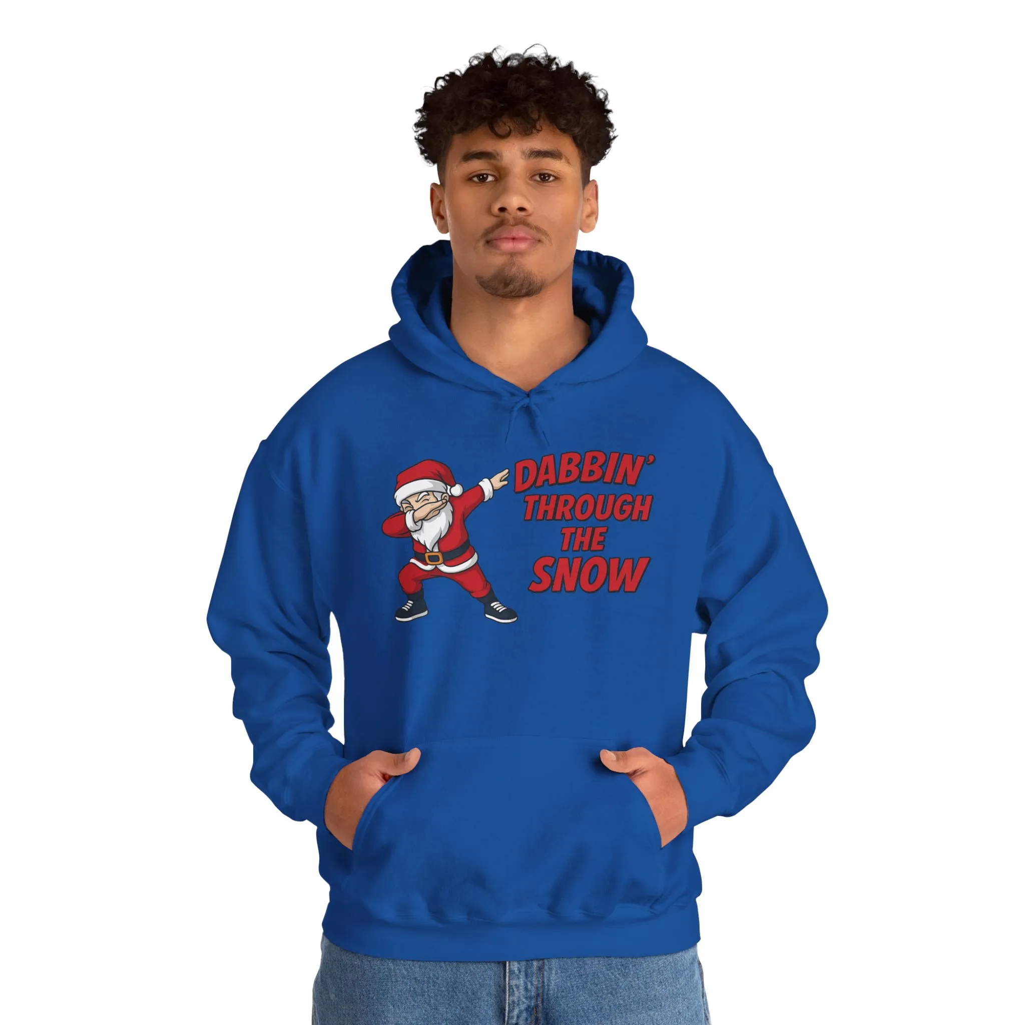 Dabbin Santa Men's Christmas Hoodie, Funny Holiday Sweatshirt - Image 27