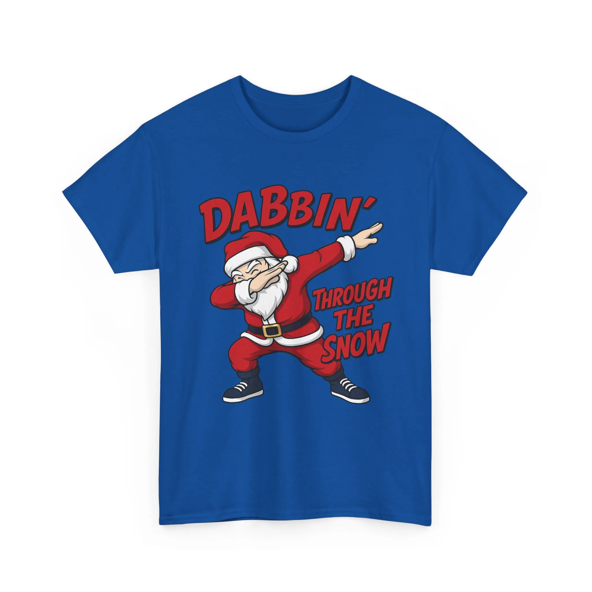 Dabbin Through The Snow Santa Men's Christmas T-Shirt, Funny Holiday Tee - Image 25