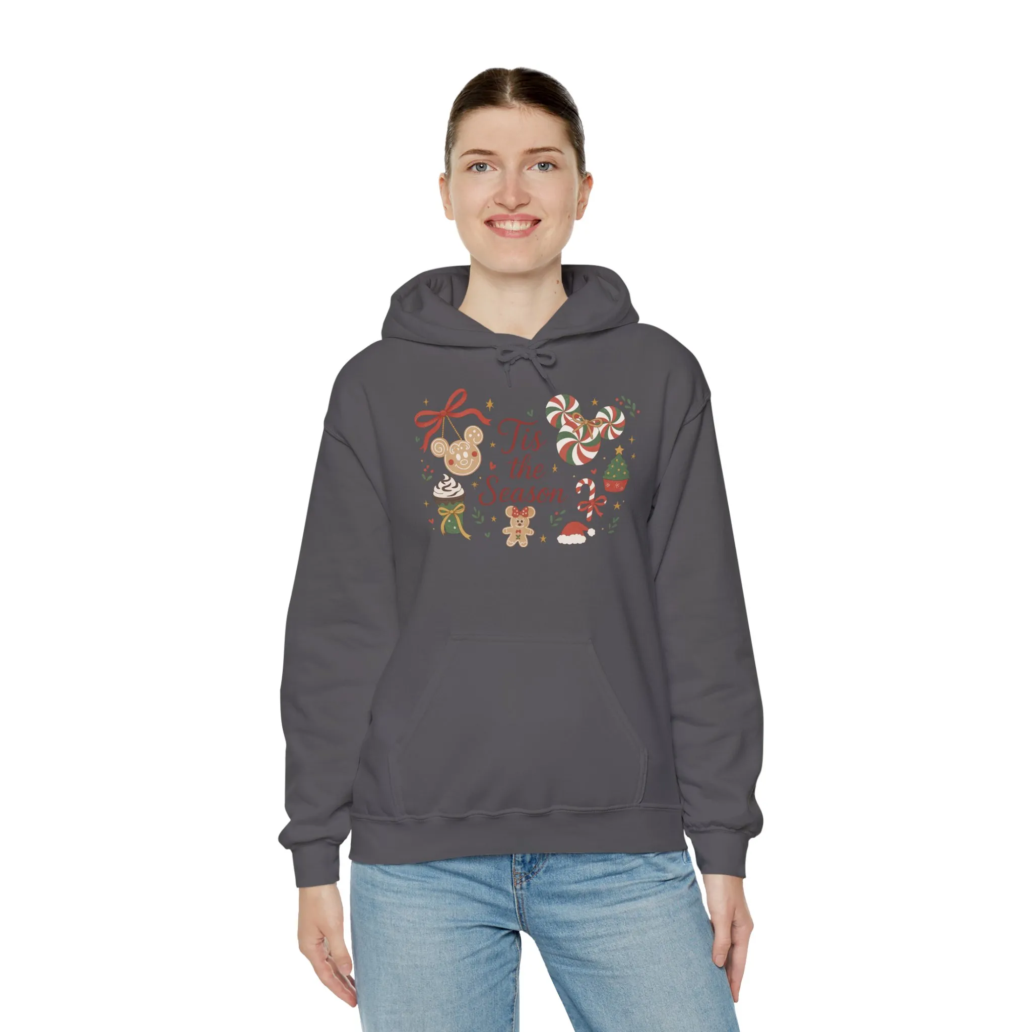 Tis the Season Christmas Women's Hooded Sweatshirt, Cozy Cookie - Cocoa Holiday Jumper, Unisex Heavy Blend™ Hooded Sweatshirt - Image 20