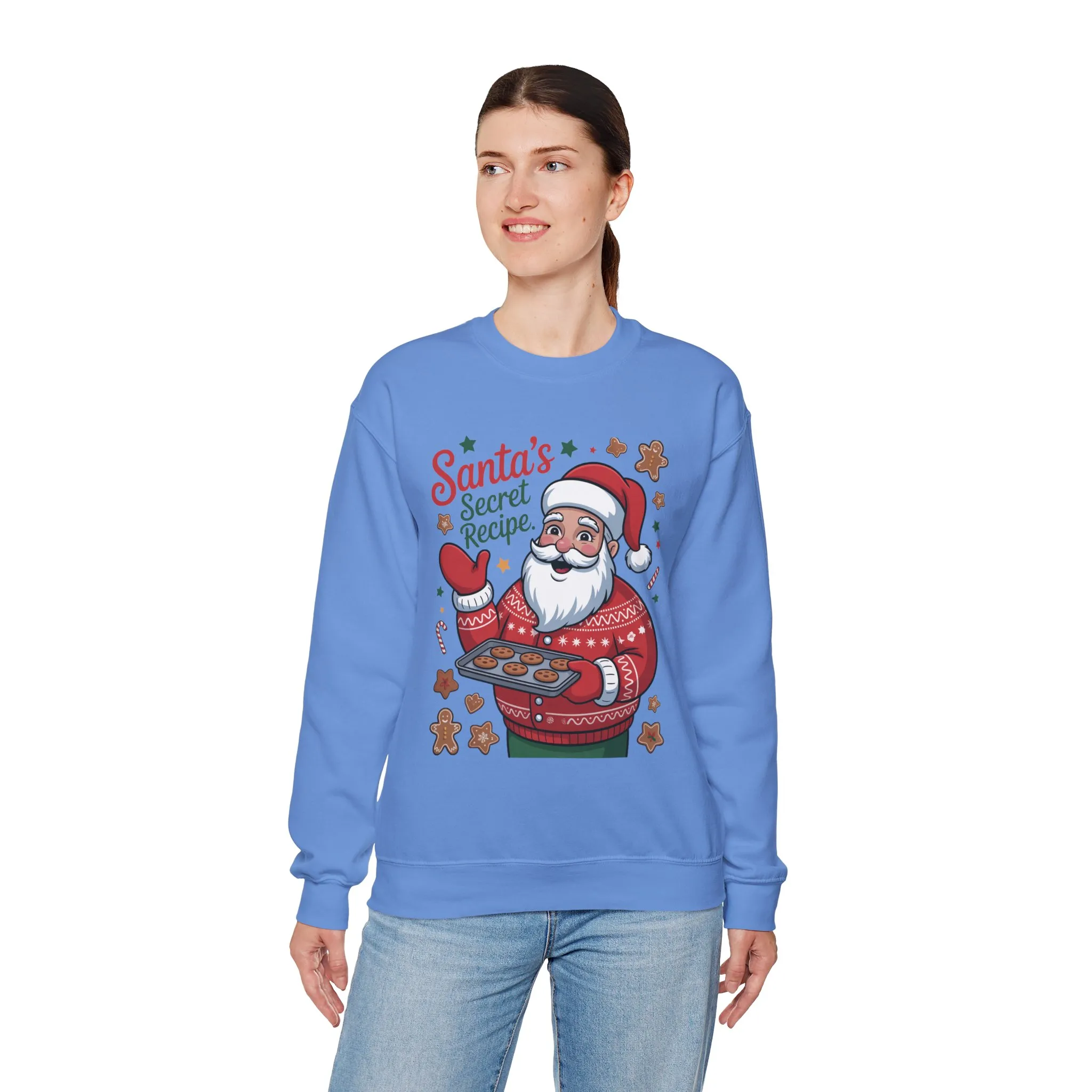 Santa's Secret Recipe Sweatshirt, Funny Christmas Baking Sweater - Image 3