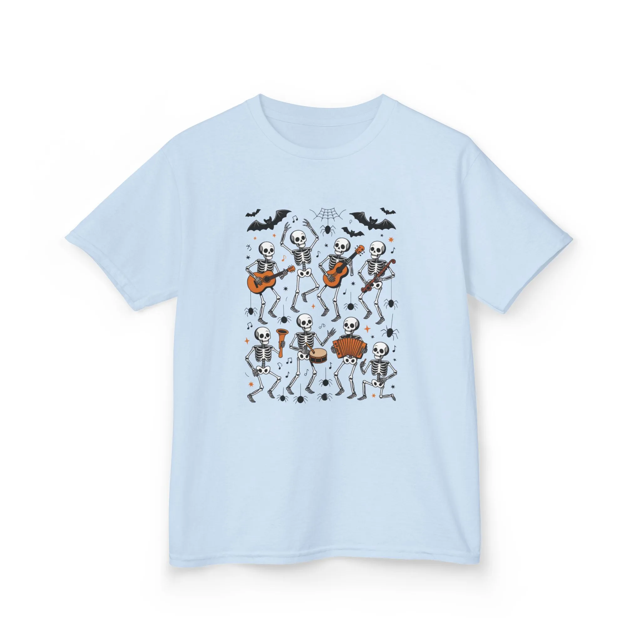 Cute Dancing Skeleton Halloween T-Shirt for Girls Boys, Funny Spooky Band Tee, Kids Halloween Party Top, Cute Fall Outfit Gift - Image 13