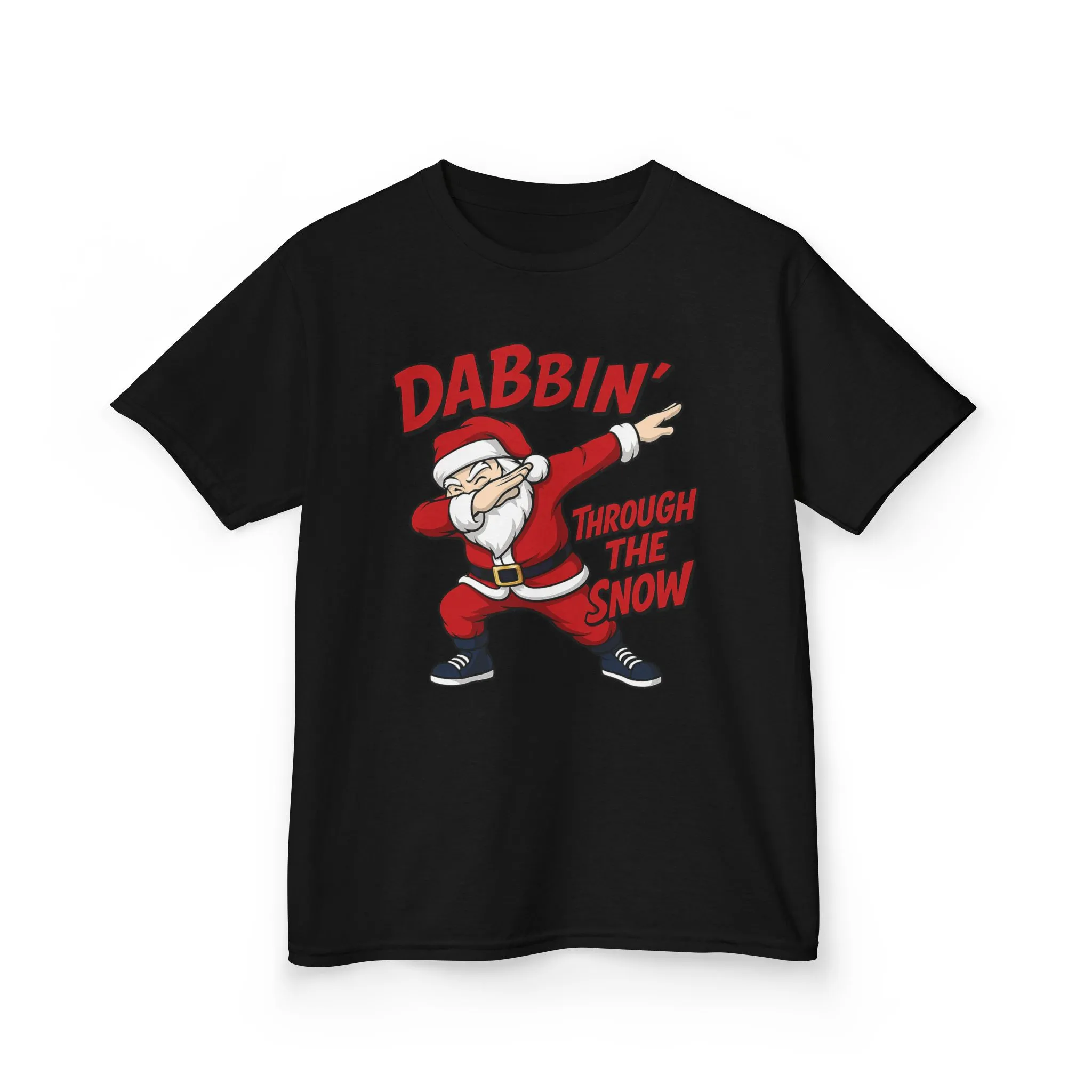 Dabbin Santa Youth Christmas T-Shirt, Funny Holiday Tee for Boys - Image 4