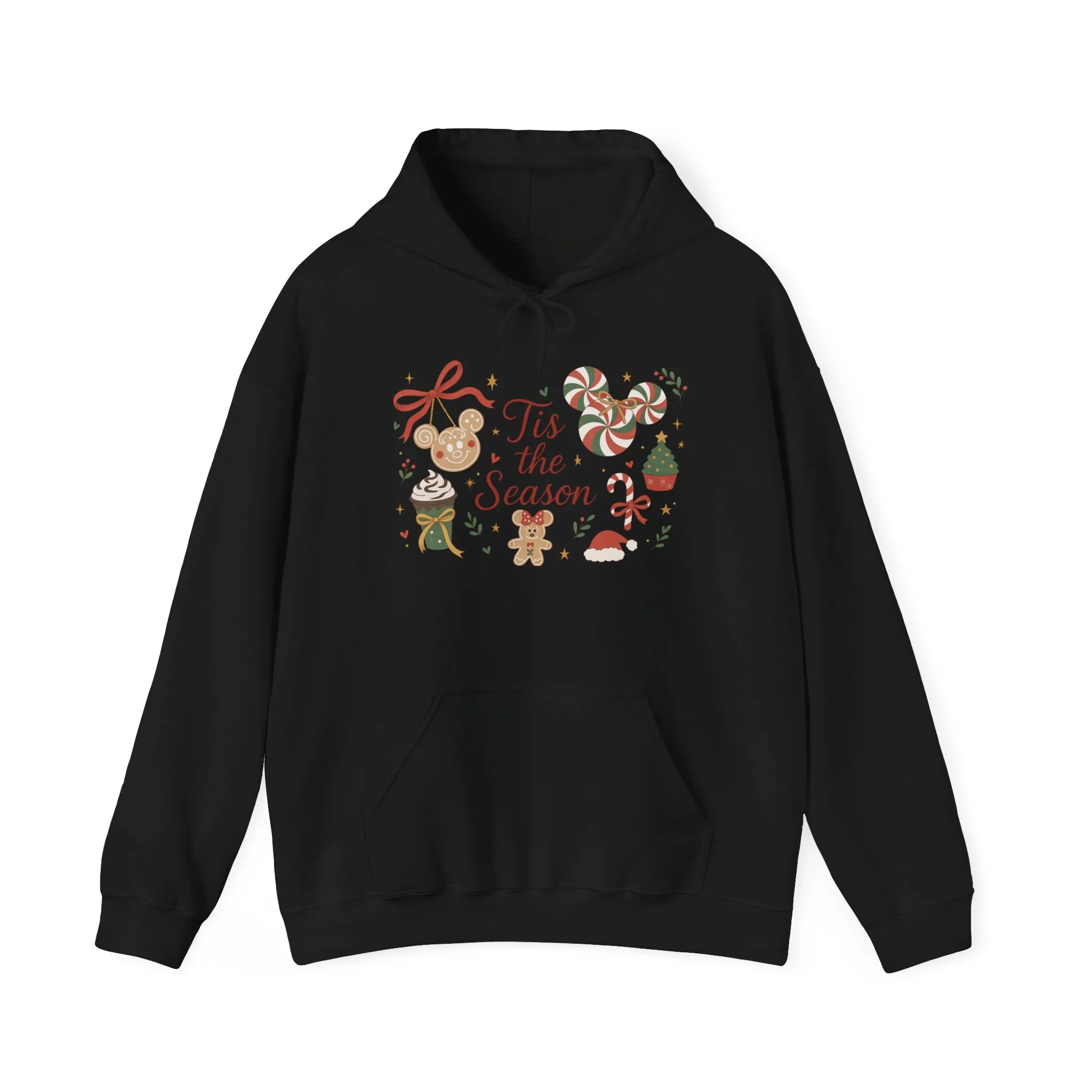 Tis the Season Christmas Women's Hooded Sweatshirt, Cozy Cookie - Cocoa Holiday Jumper, Unisex Heavy Blend™ Hooded Sweatshirt - Image 9