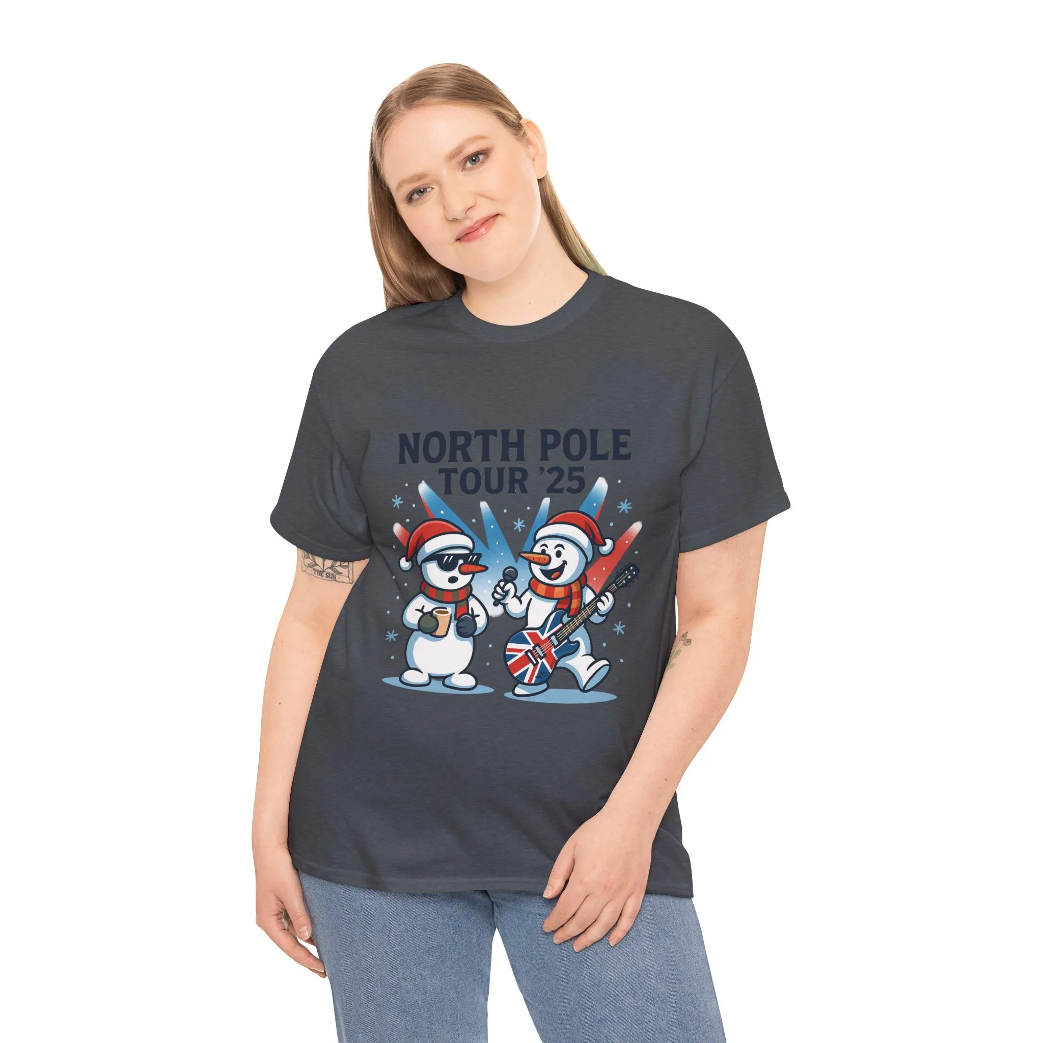 North Pole Tour 25 Women's Christmas T-Shirt, Funny Holiday Music Tee - Image 12