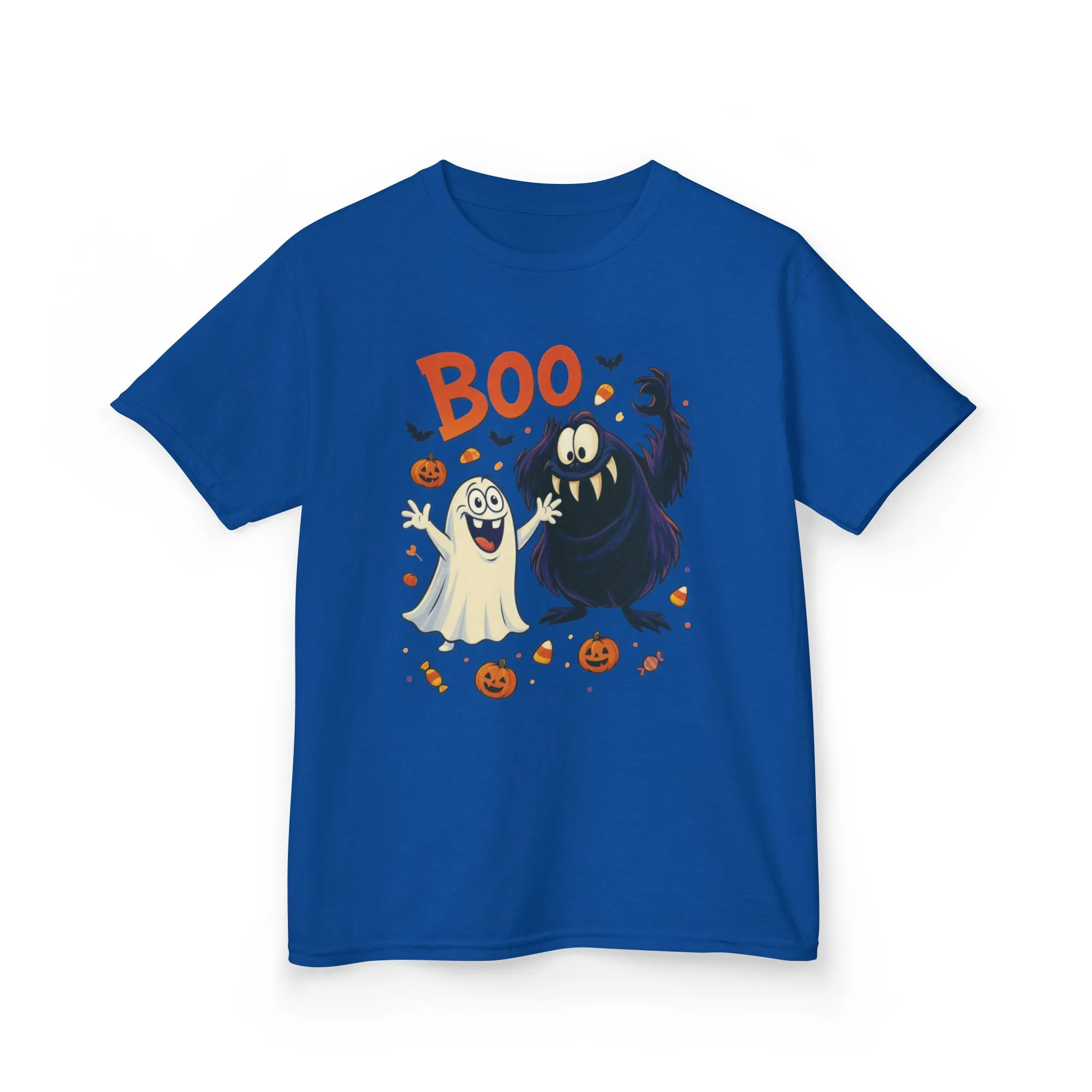 Kids Halloween T-Shirt BOO! Cute Ghost Monster Shirt, Funny Spooky Graphic Tee for Boys Girls, Halloween Costume Gift - Image 13