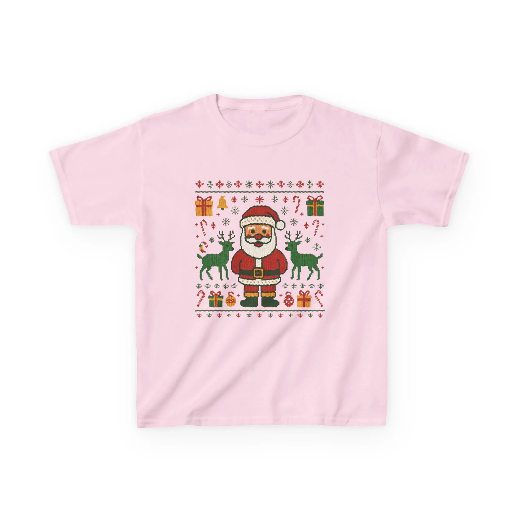 Kids Santa Christmas Shirt, Holiday Style Kids Sweater - Image 17