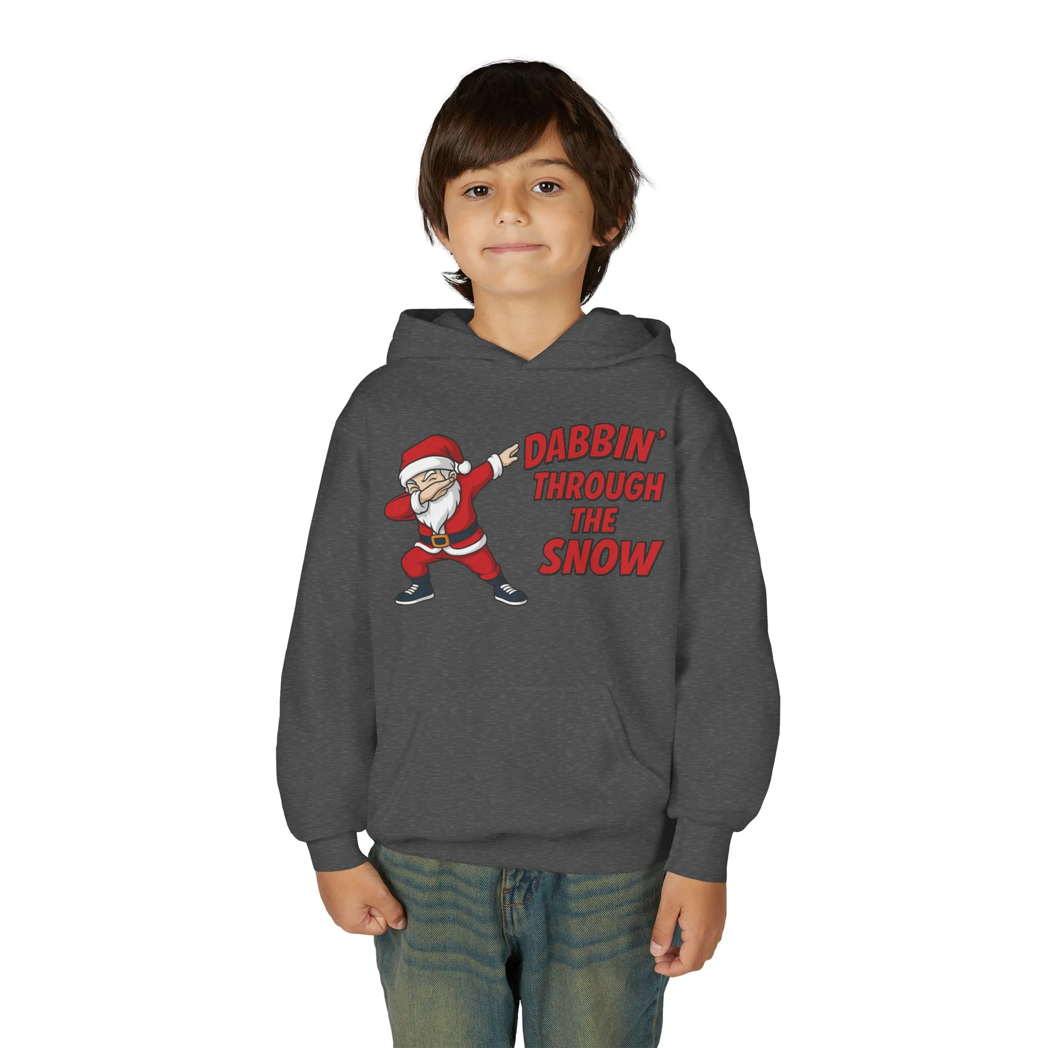 Dabbin Santa Youth Christmas Hoodie, Funny Holiday Sweatshirt for Boys - Image 12