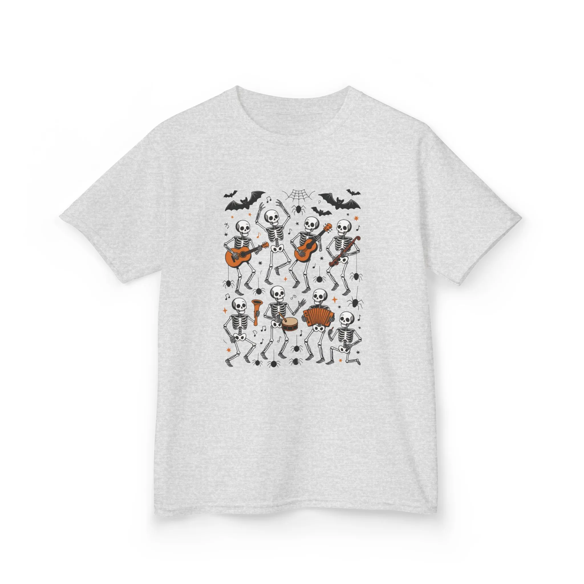 Cute Dancing Skeleton Halloween T-Shirt for Girls Boys, Funny Spooky Band Tee, Kids Halloween Party Top, Cute Fall Outfit Gift - Image 7