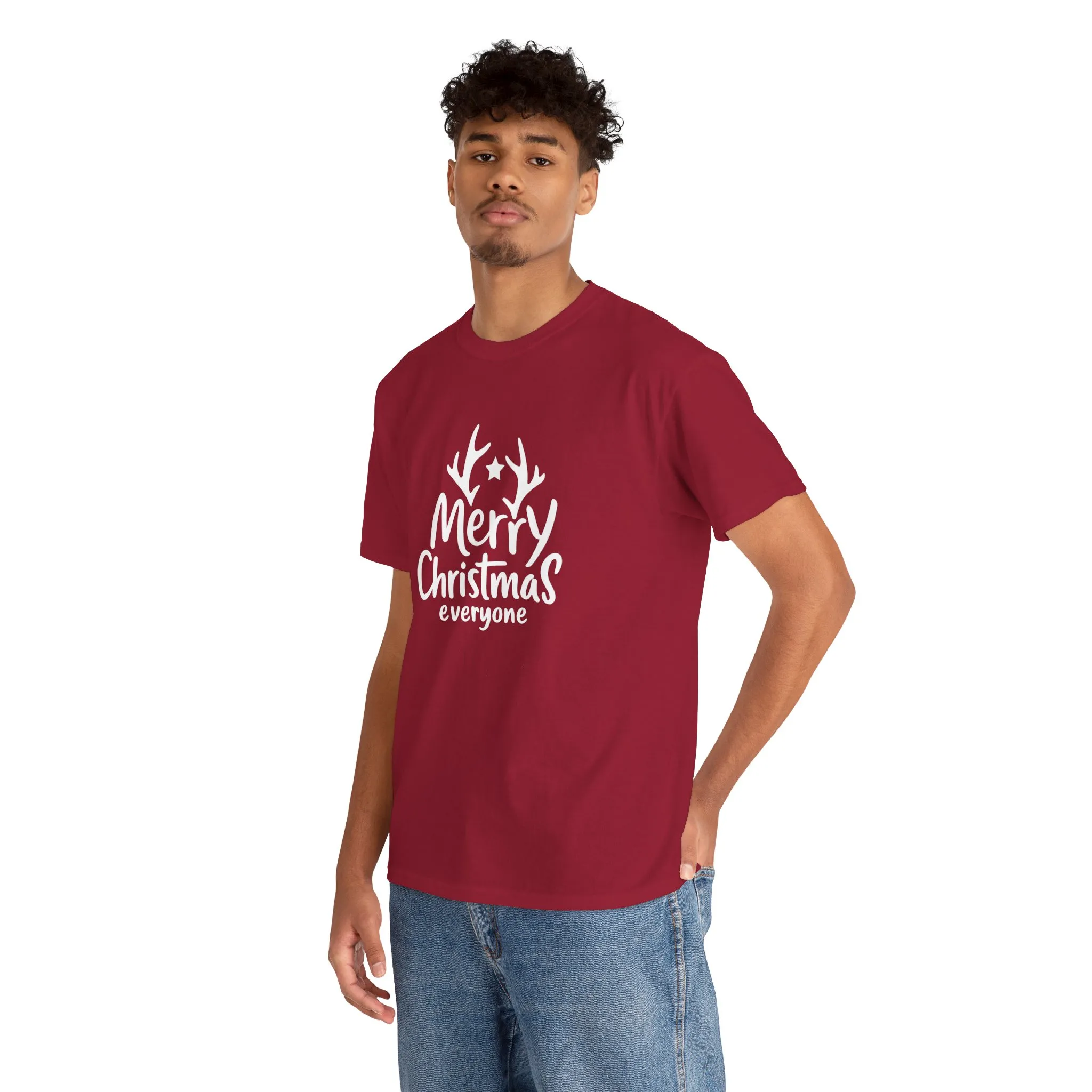 Merry Christmas Everyone Men's T-Shirt, Classic Holiday Tee, Simple Christmas Gift - Image 27