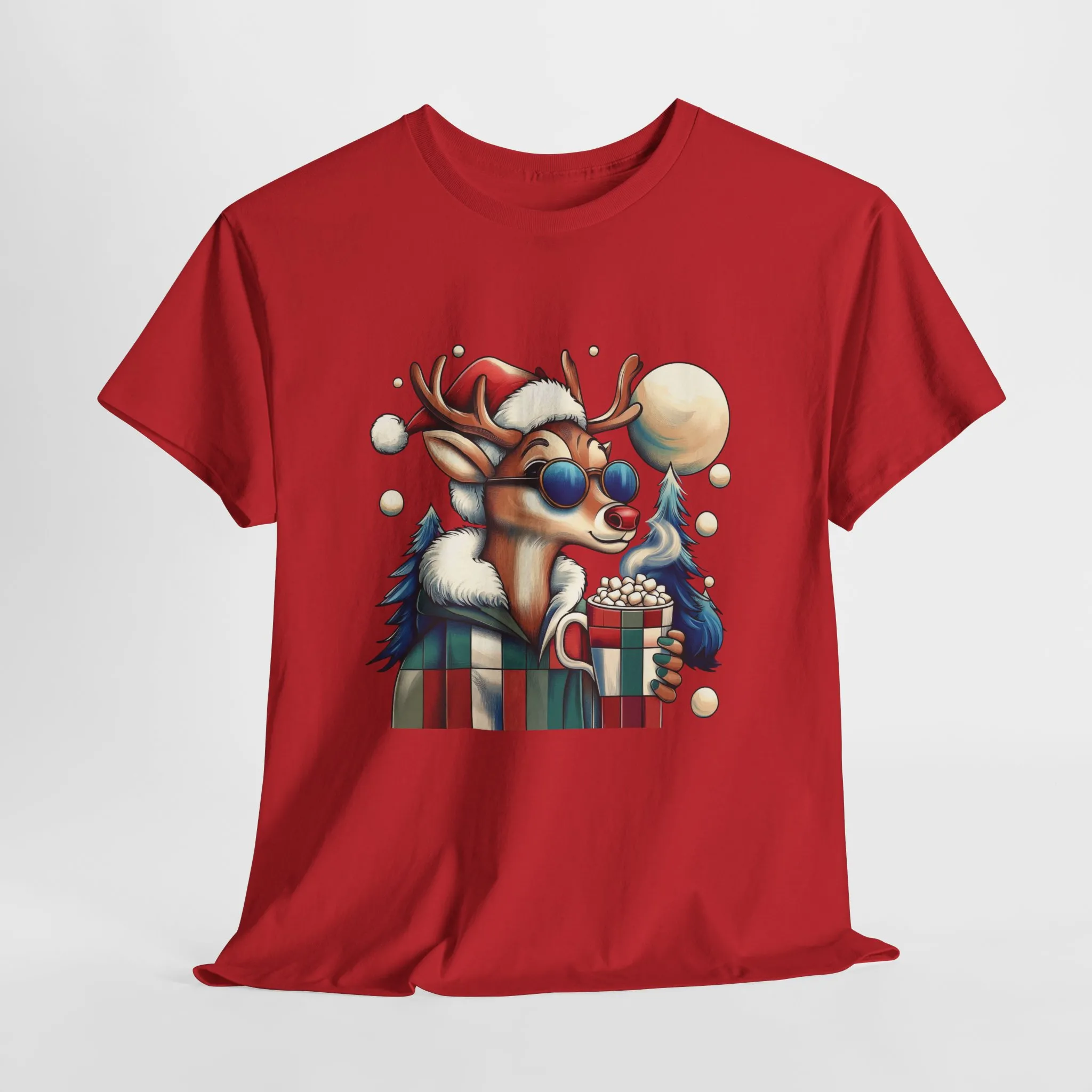 Cool Reindeer Christmas T-Shirt, Funny Holiday Shirt for Men - Image 22