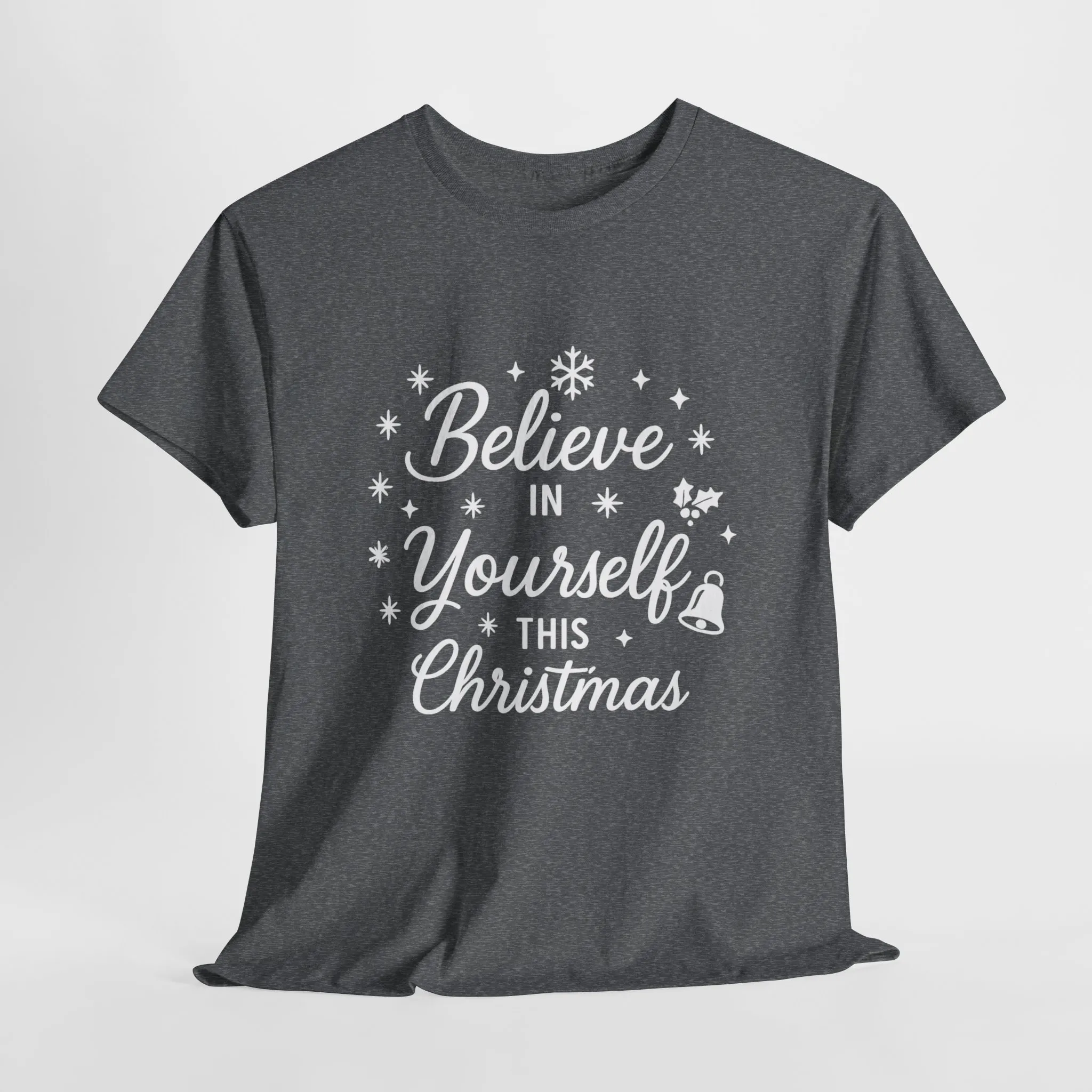 Women's Believe in the Magic Christmas Shirt, Santa Hat Holiday Tee for Women - Image 4