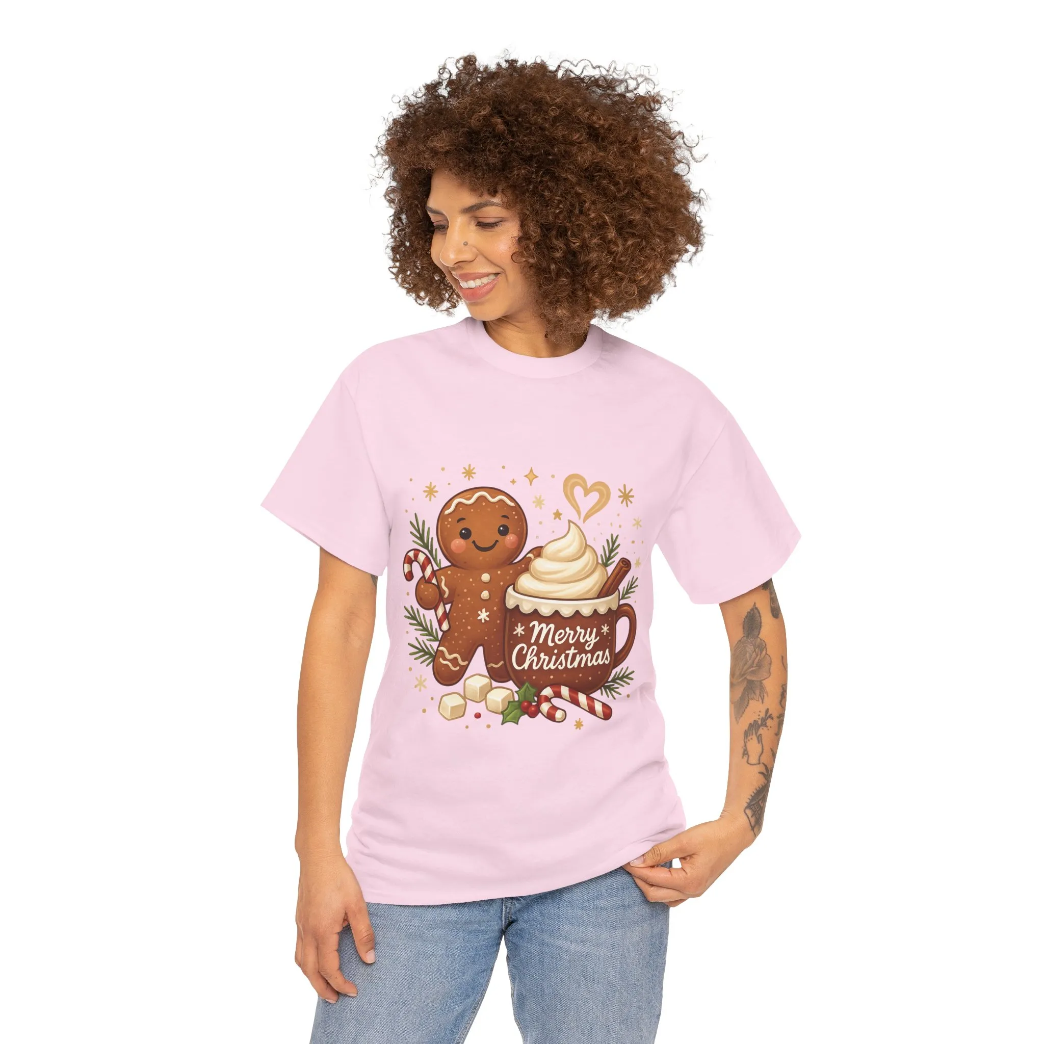 Gingerbread - Hot Cocoa Women's Christmas T-Shirt, Cozy Holiday Tee - Image 20