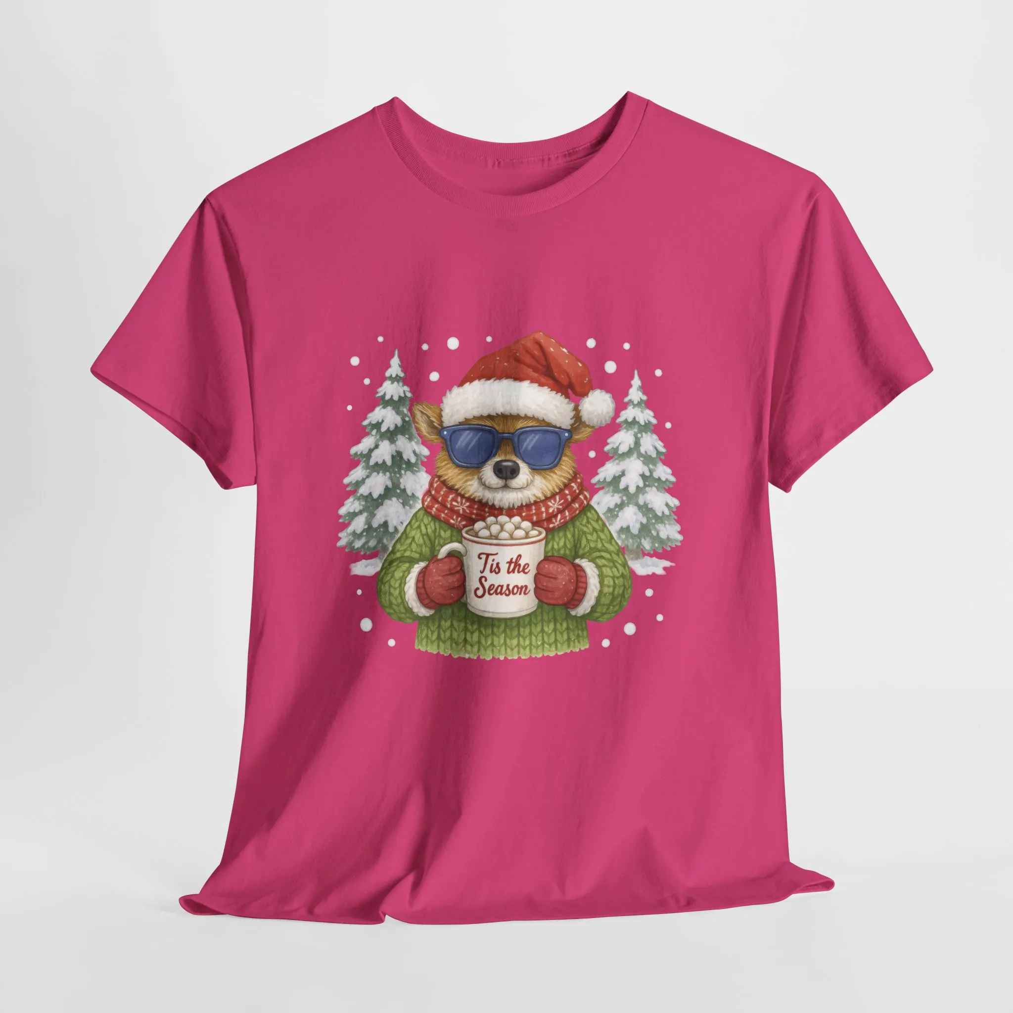 Women's Tis the Season Christmas T-Shirt, Cool Reindeer Holiday Tee - Image 19