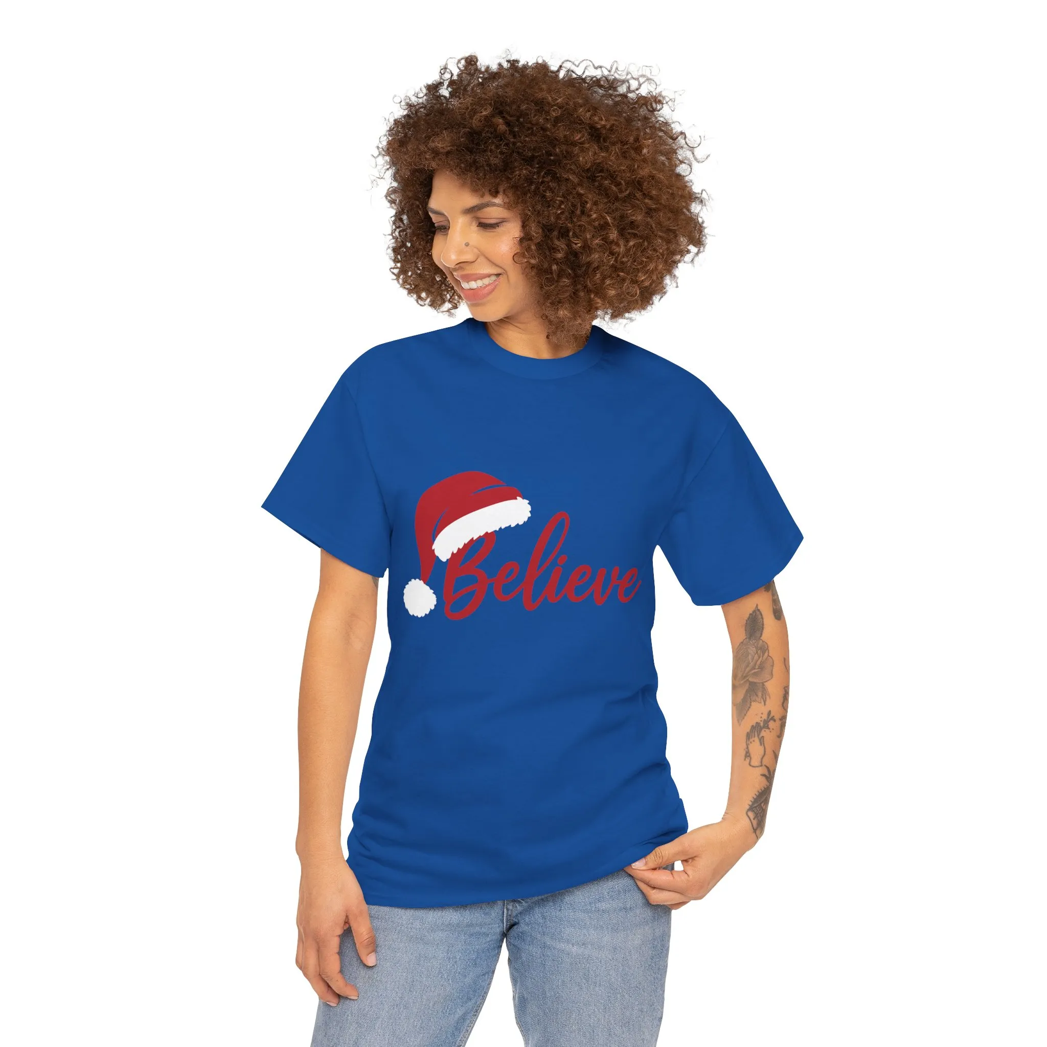 Believe Christmas Women's Shirt, Minimalist Holiday Tee - Image 14