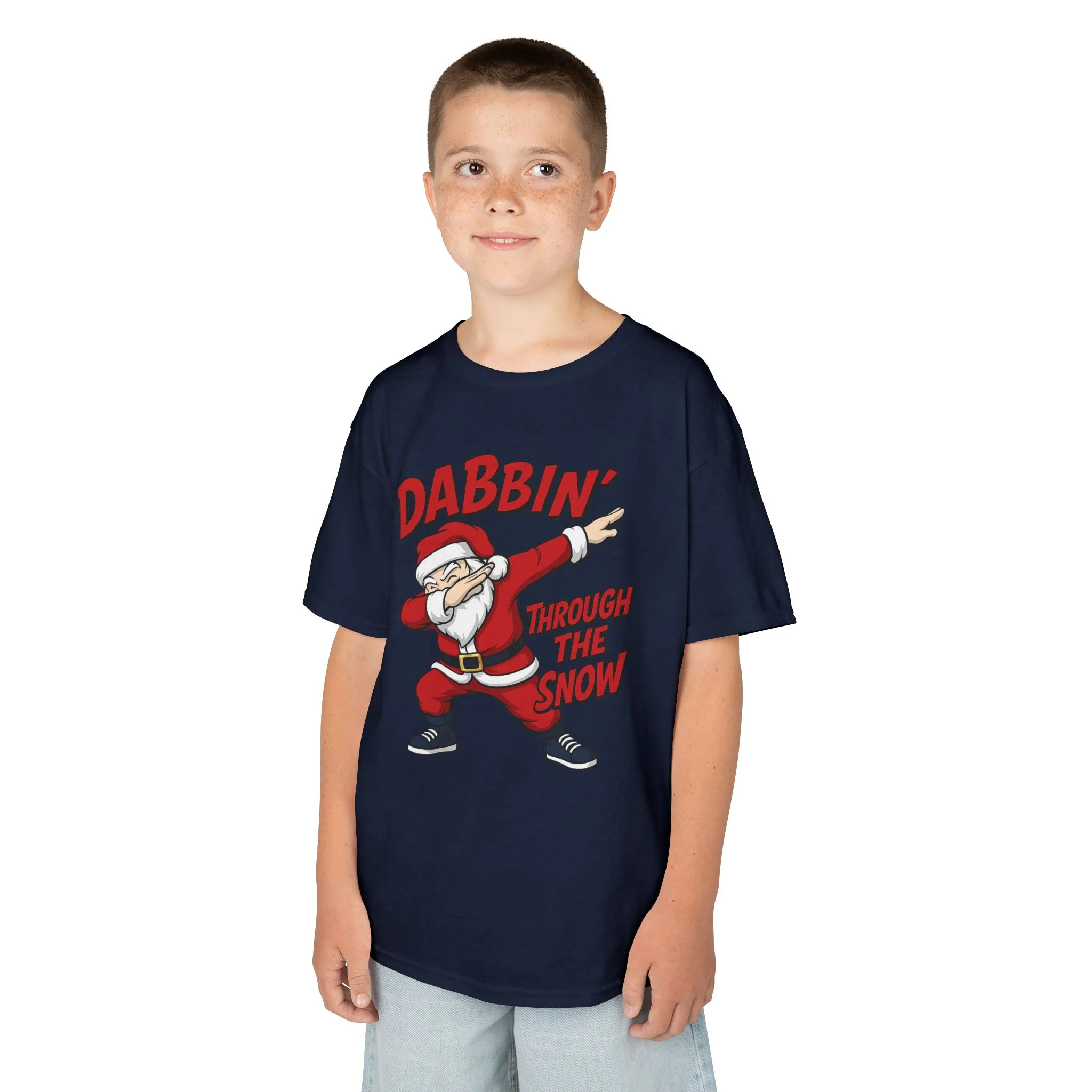 Dabbin Santa Youth Christmas T-Shirt, Funny Holiday Tee for Boys - Image 20