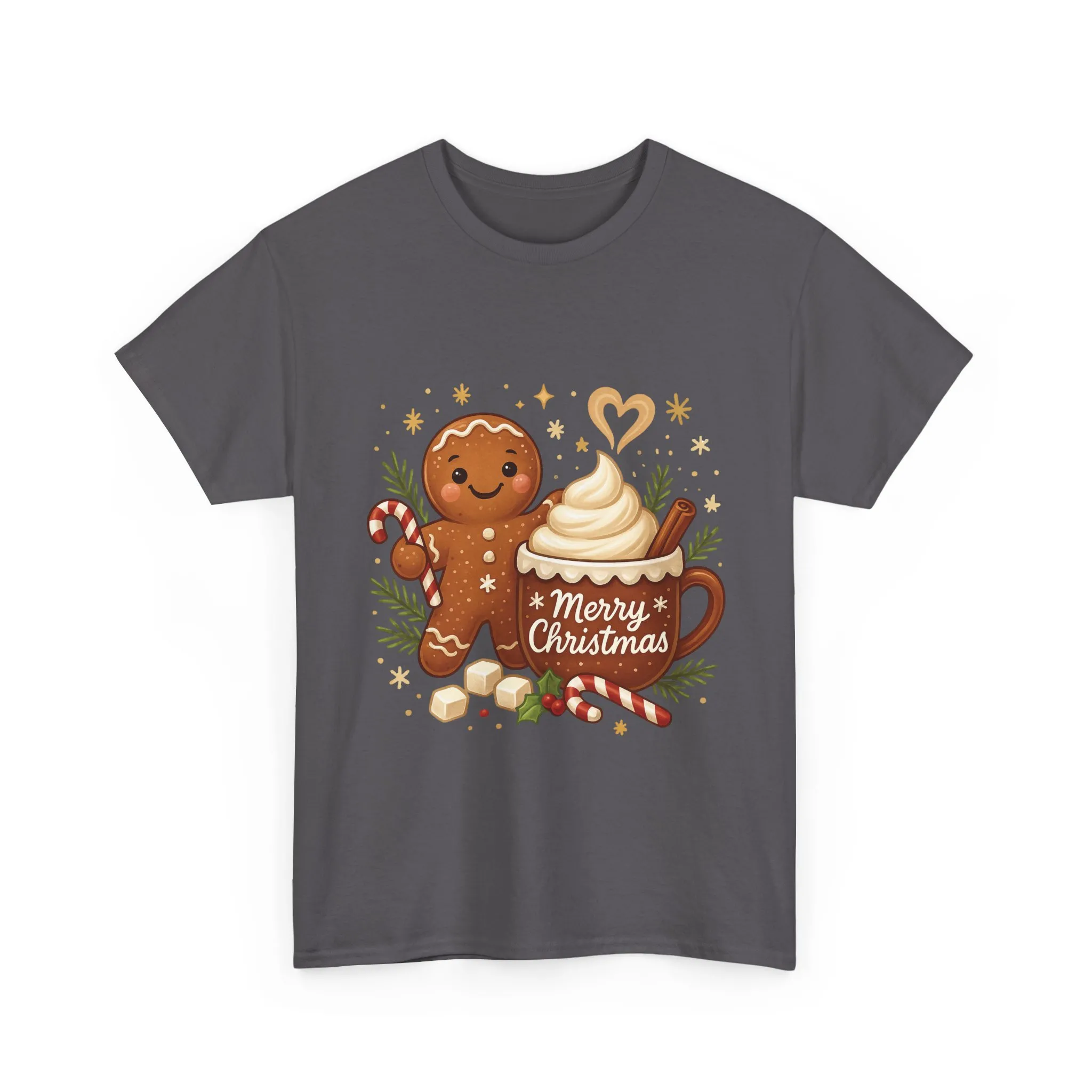 Gingerbread - Hot Cocoa Women's Christmas T-Shirt, Cozy Holiday Tee - Image 2