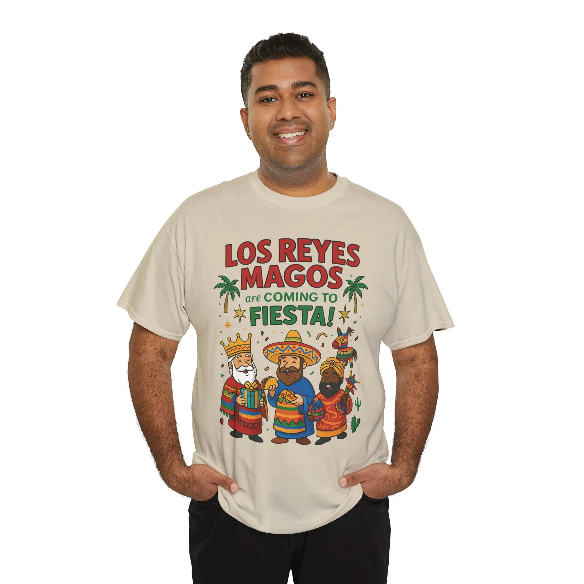 Los Reyes Magos Are Coming to Fiesta!, Funny Three Kings Day Shirt, Día de los Reyes Magos T-Shirt for Christmas Fiesta Lovers - Image 9