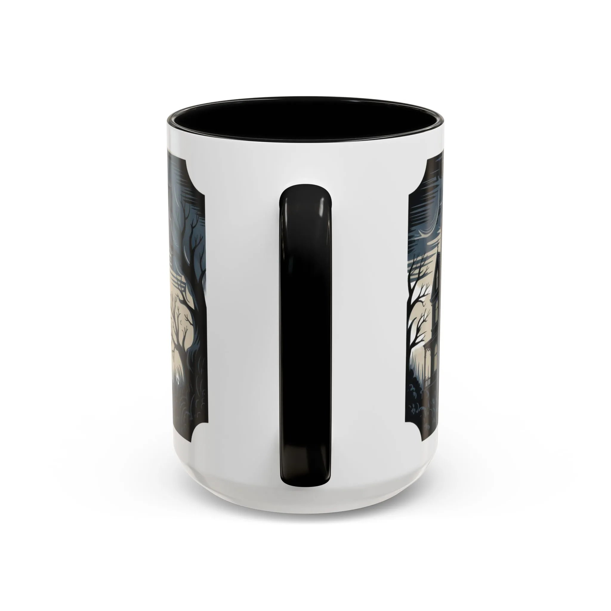 The House of Whispers Mug, Haunted Mansion Gothic Coffee Cup, Spooky Halloween Gift for Horror Lovers, Accent Coffee Mug (11, 15oz) - Image 4