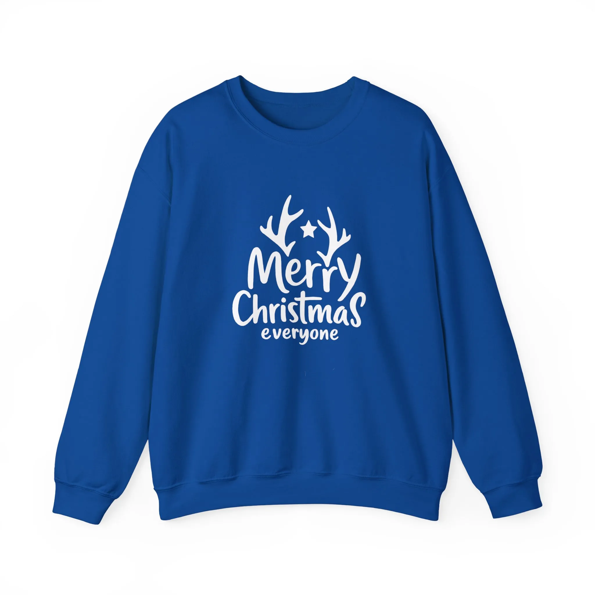 Merry Christmas Everyone Men's Sweatshirt, Classic Holiday Pullover, Minimal Winter Style Crewneck Sweatshirt - Image 13