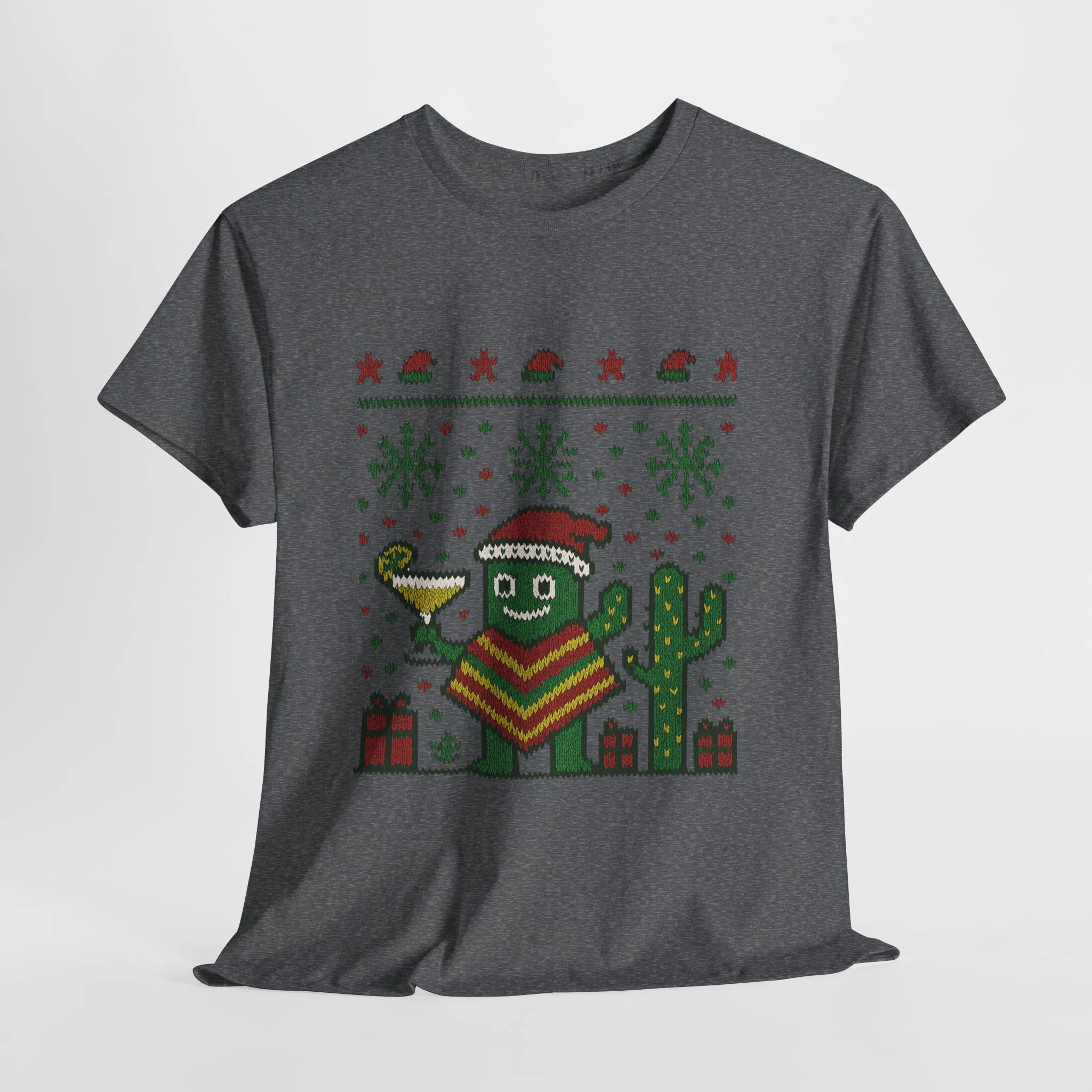 Festive Cactus Christmas Shirt, Funny Holiday Santa Hat Tee for Women, Women's Funny Xmas Shirt - Image 10