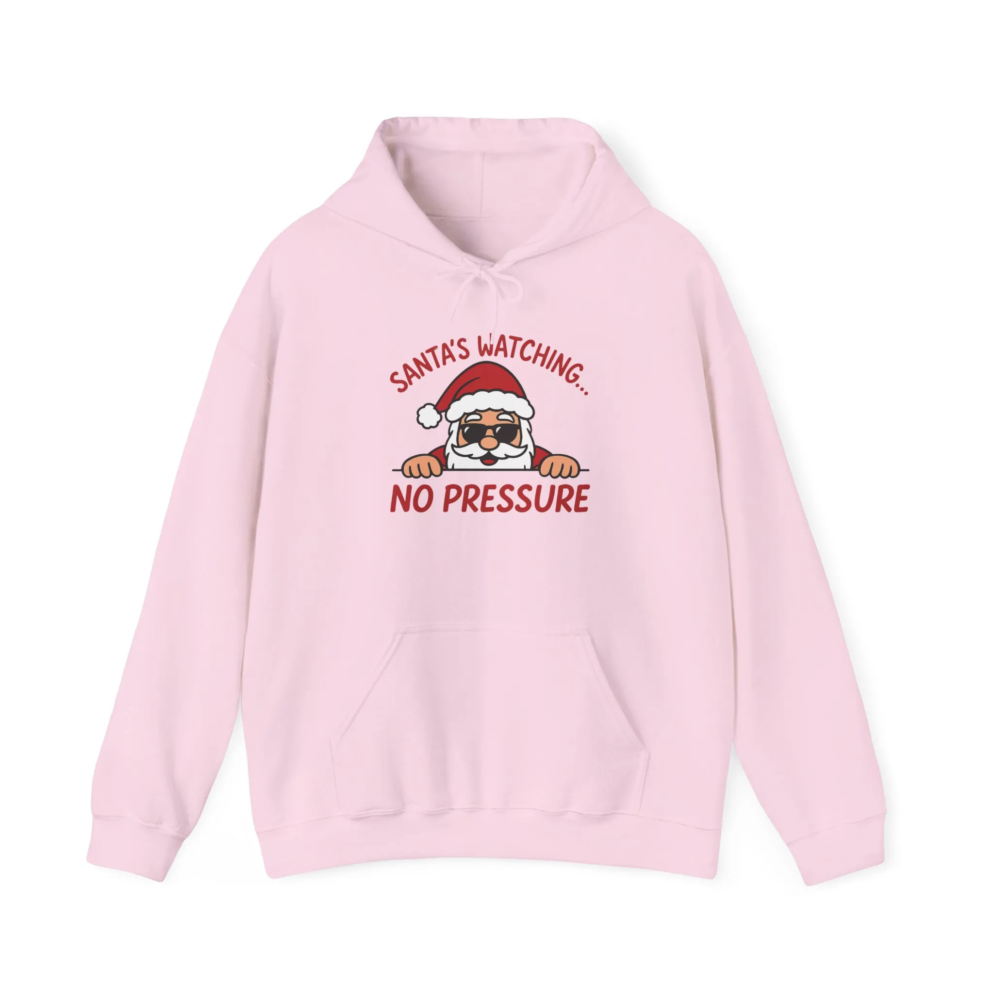 Sant's Watching No Pressure Women's Christmas Hoodie, Funny Holiday Sweatshirt - Image 29