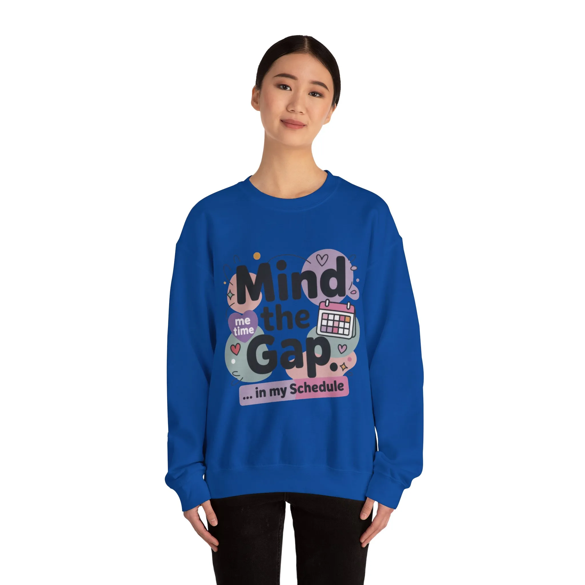Funny Women's Sweatshirt, Mind the Gap in My Schedule Sweatshirt, Cozy Self Care Pullover, Me Time Graphic Top, Mental Health Awareness Top - Image 20