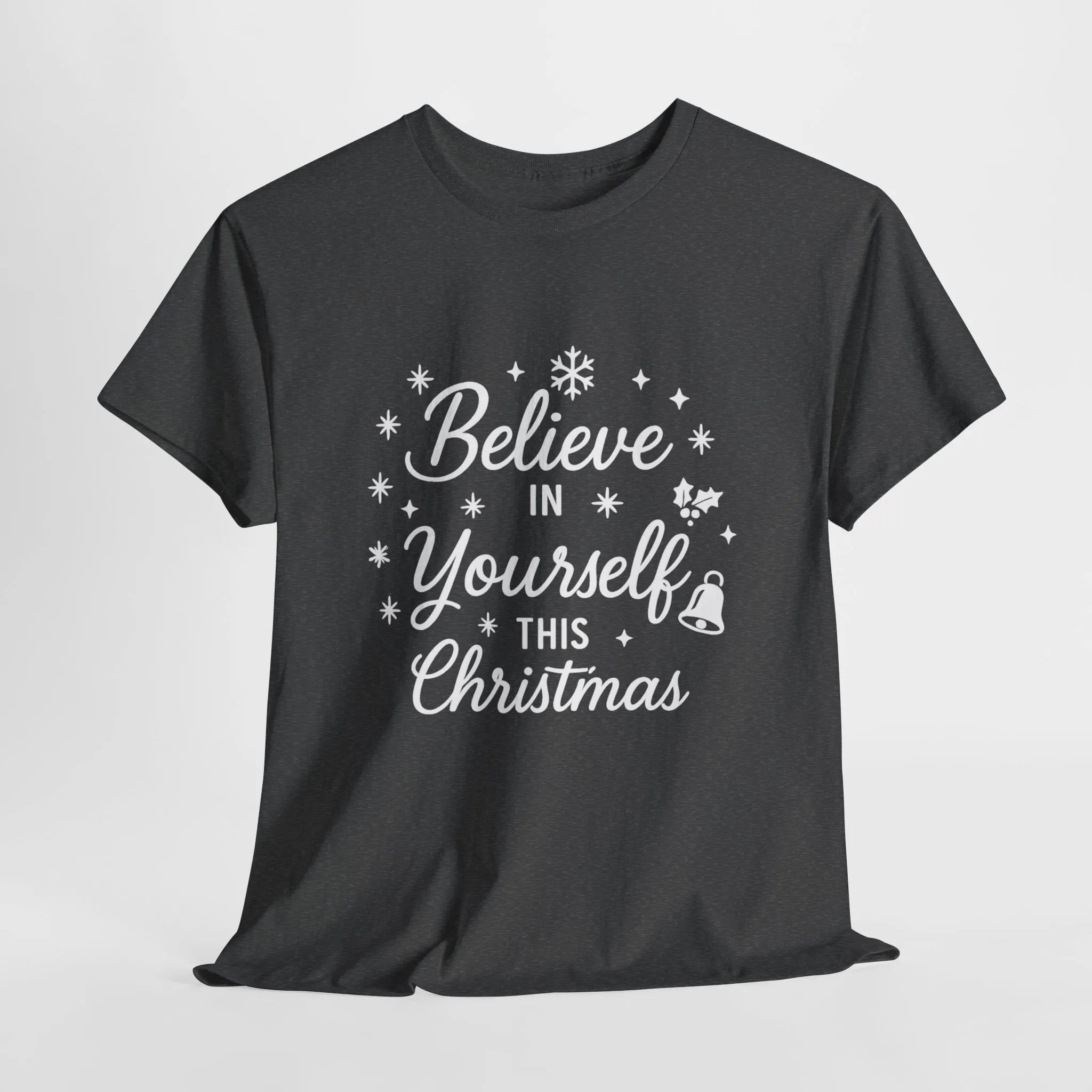Women's Believe in the Magic Christmas Shirt, Santa Hat Holiday Tee for Women - Image 7