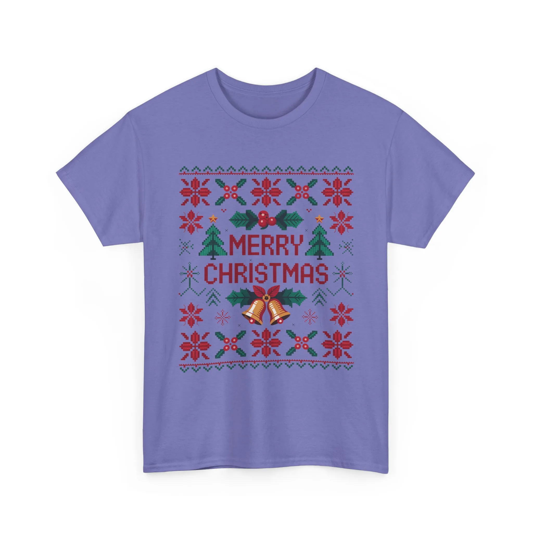 Merry Christmas Women's T-Shirt, Festive Holiday Tee, Classic Red - Green Christmas Outfit - Image 22