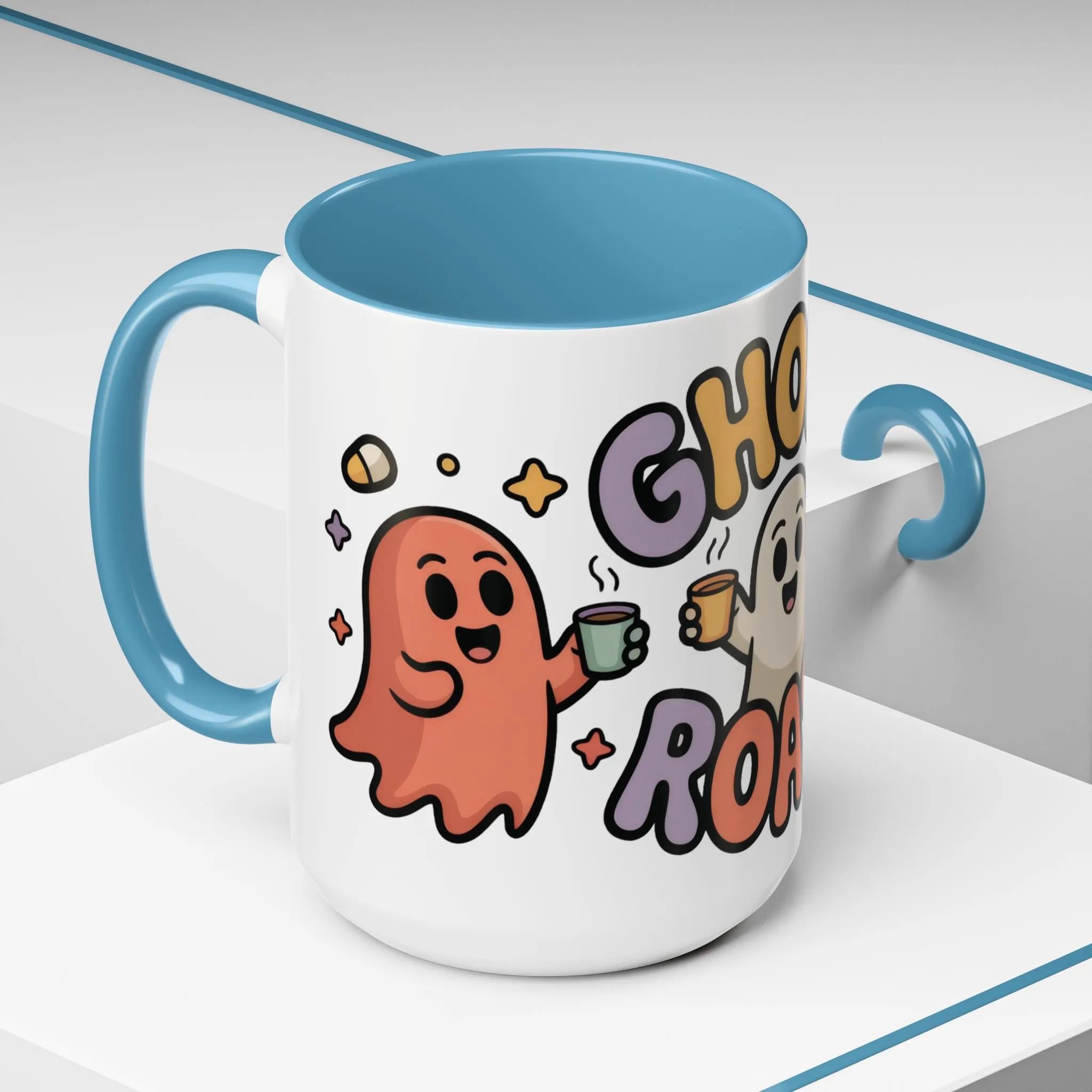 Ghost Roast Halloween Mug, Cute Spooky Coffee Cup, Kawaii Ghost Drinkware, Funny Fall Mug Gift for Coffee Lovers, Accent Coffee Mug (15oz) - Image 25