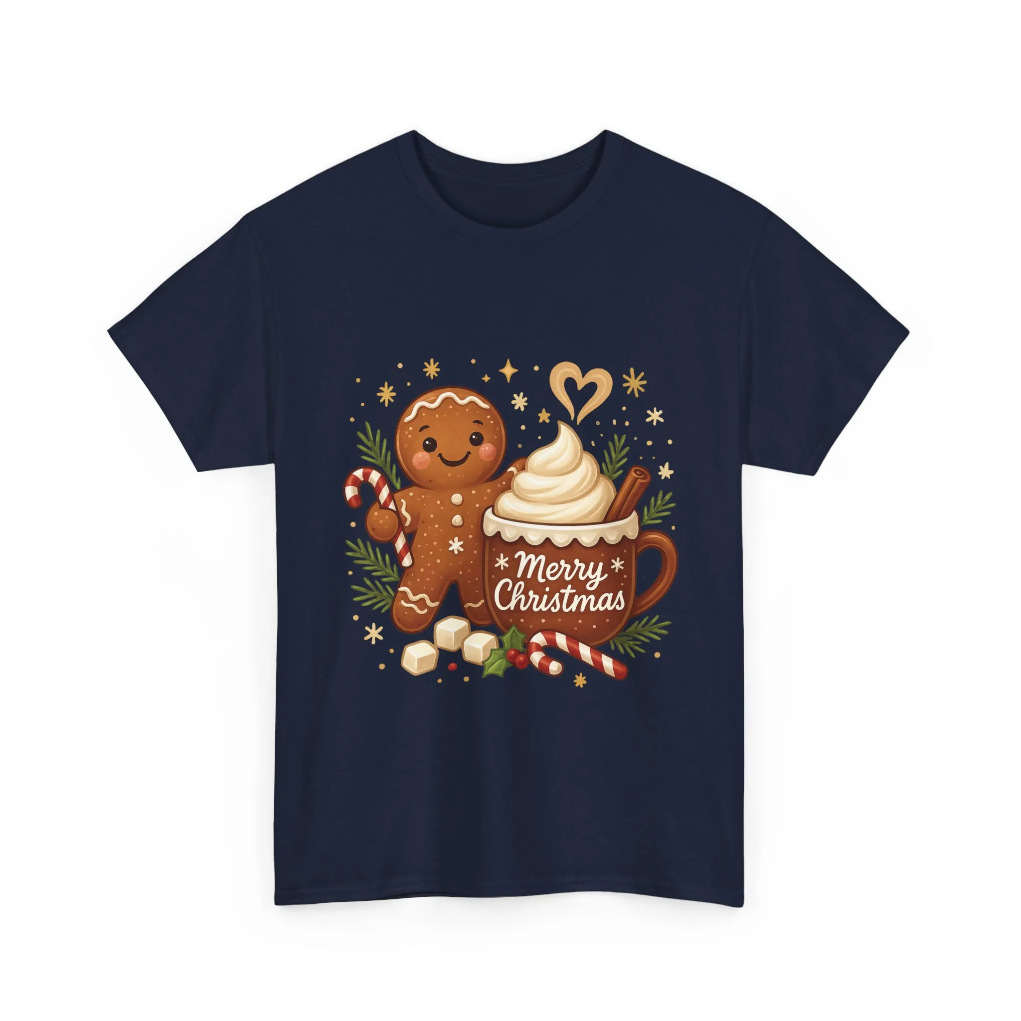 Gingerbread - Hot Cocoa Women's Christmas T-Shirt, Cozy Holiday Tee - Image 13