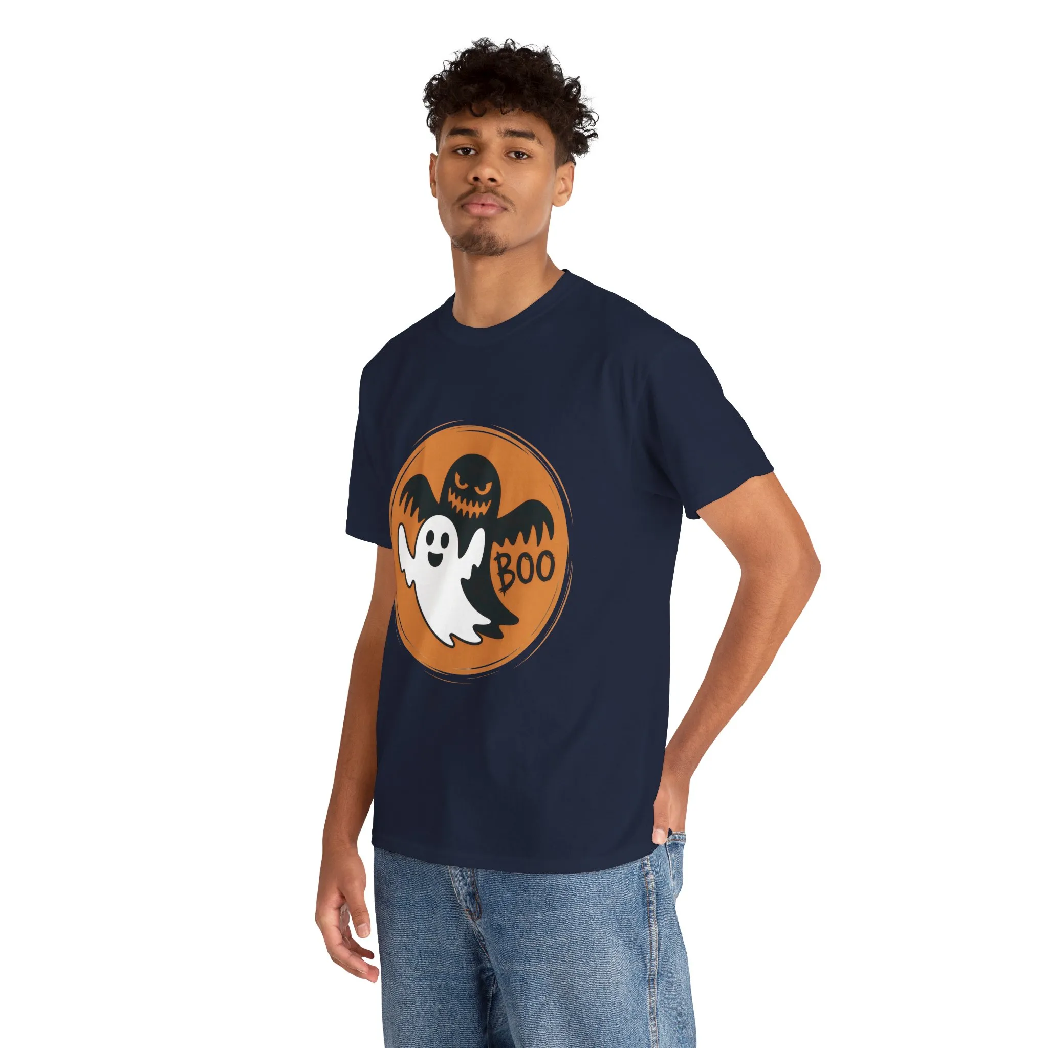 Halloween Ghost Men's T-Shirt, Cute Spooky BOO Tee, Men's Funny Scary Shirt for Men - Image 21