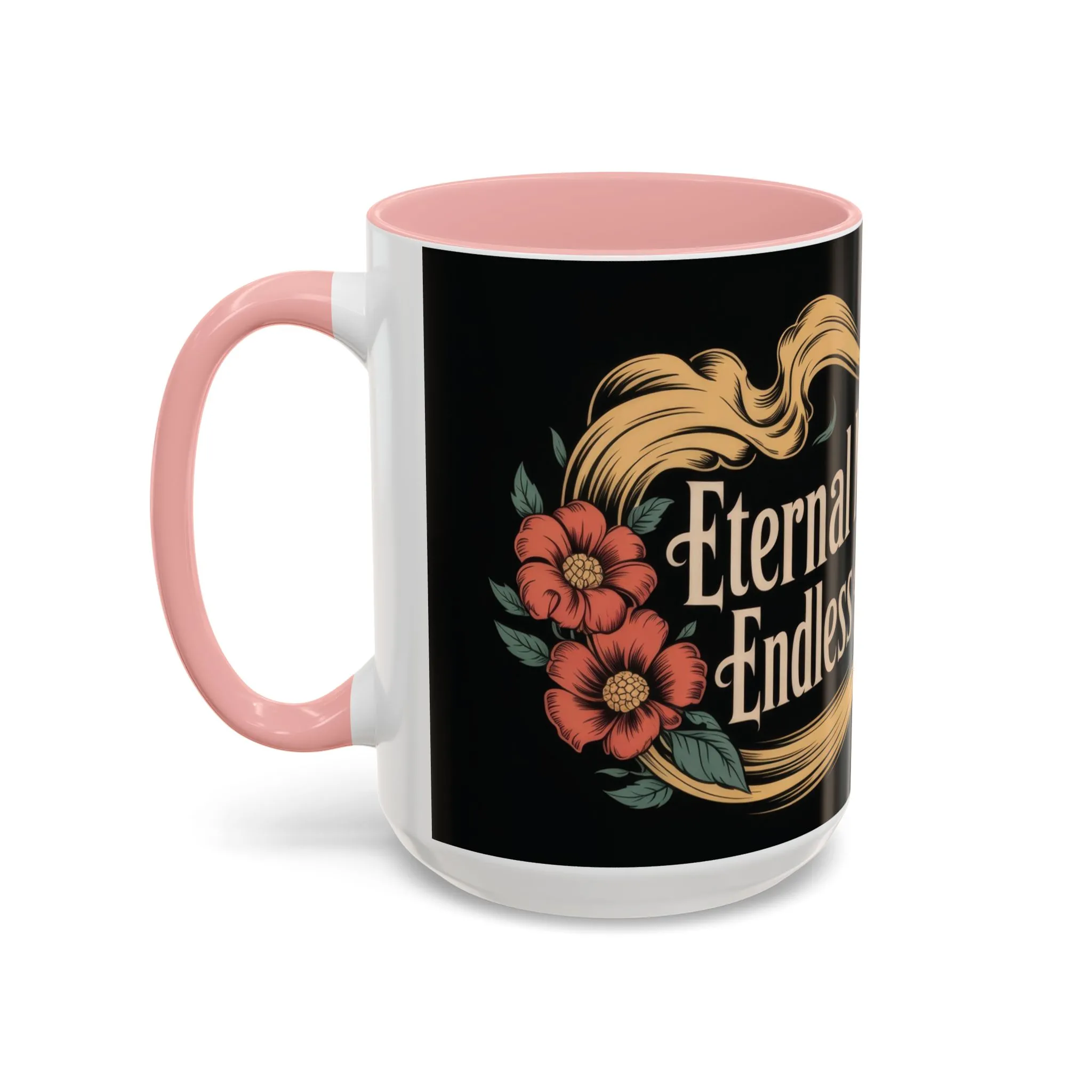 Eternal Mind Endless Flame Mug, Gothic Skull - Floral Coffee Cup, Dark Romantic Gift for Halloween or Everyday Use, Coffee Mug (11, 15oz) - Image 13