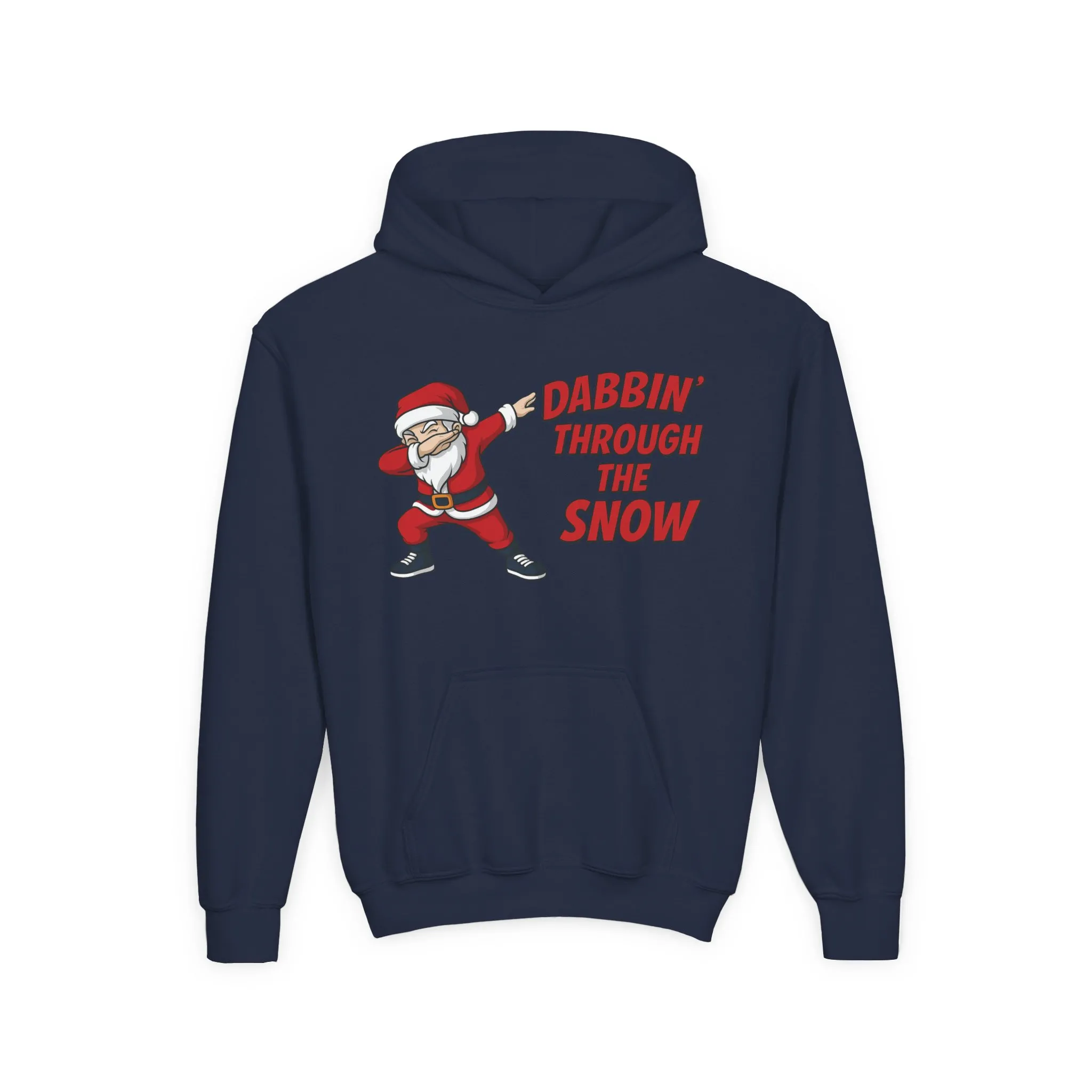 Dabbin Santa Youth Christmas Hoodie, Funny Holiday Sweatshirt for Boys - Image 16