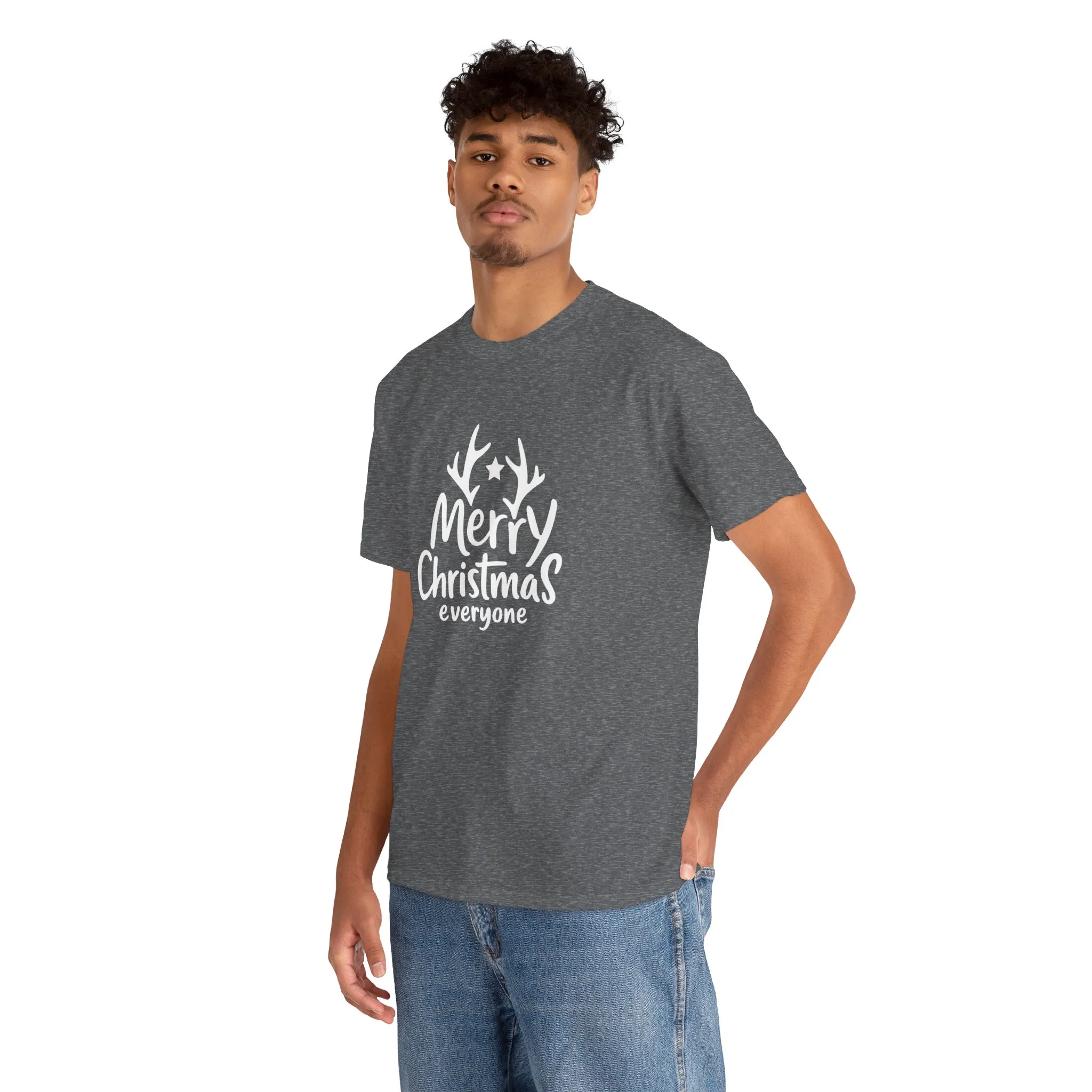 Merry Christmas Everyone Men's T-Shirt, Classic Holiday Tee, Simple Christmas Gift - Image 12