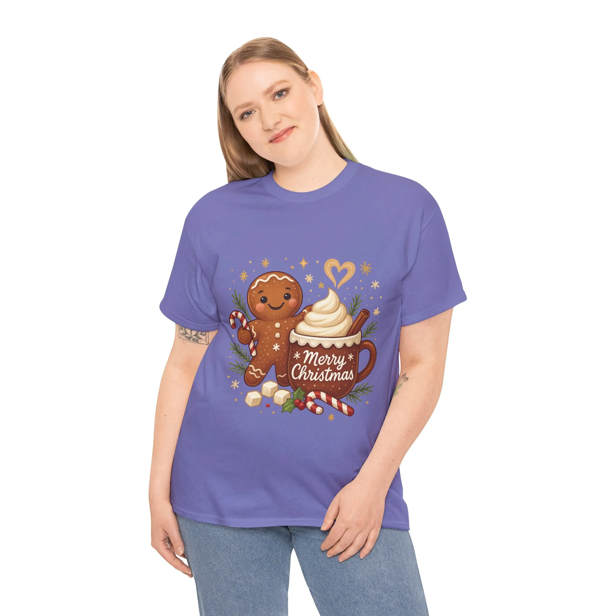 Gingerbread - Hot Cocoa Women's Christmas T-Shirt, Cozy Holiday Tee - Image 18
