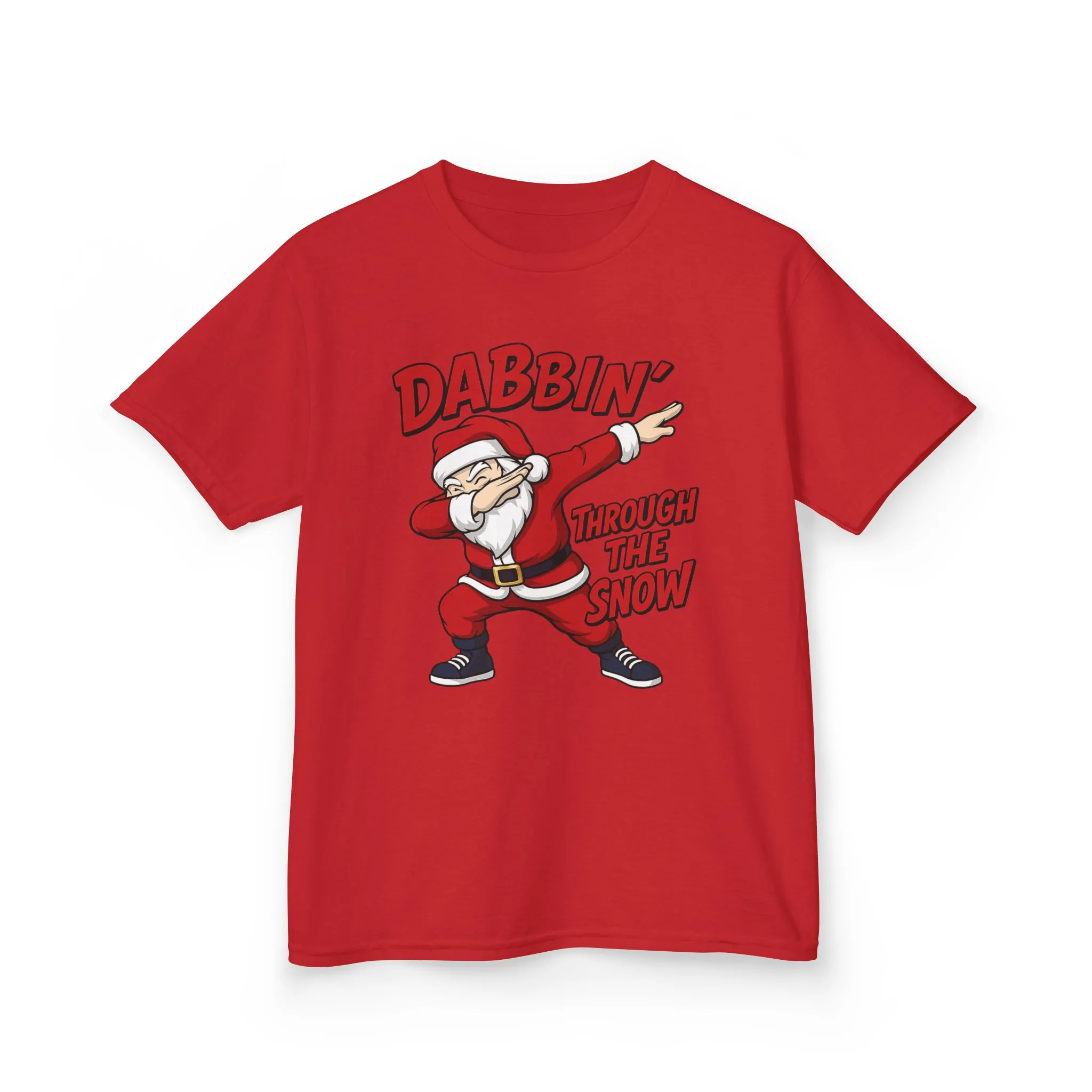Dabbin Santa Youth Christmas T-Shirt, Funny Holiday Tee for Boys - Image 22