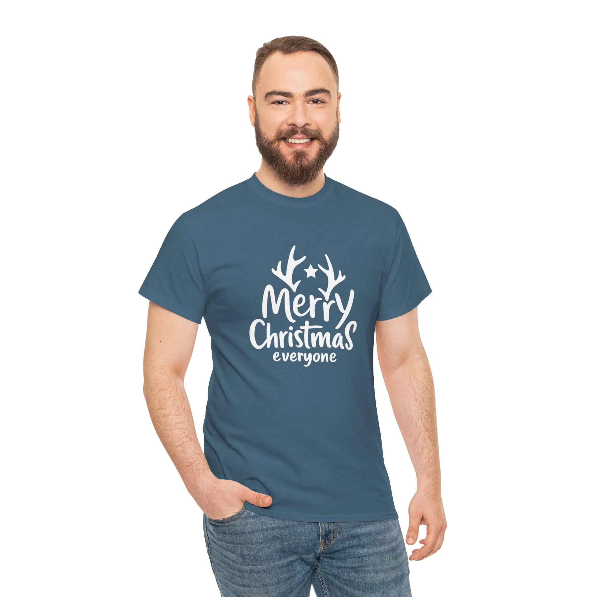 Merry Christmas Everyone Men's T-Shirt, Classic Holiday Tee, Simple Christmas Gift - Image 17